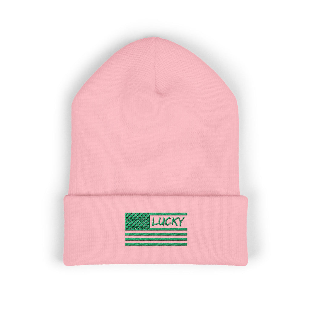 St. Patrick's Day Embroidered Beanie — Classic Cuffed Beanie