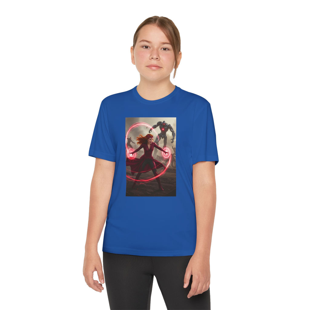 Superhero Youth T-Shirt Sports Graphic Tee, Cool Athletic Shirt for Kids