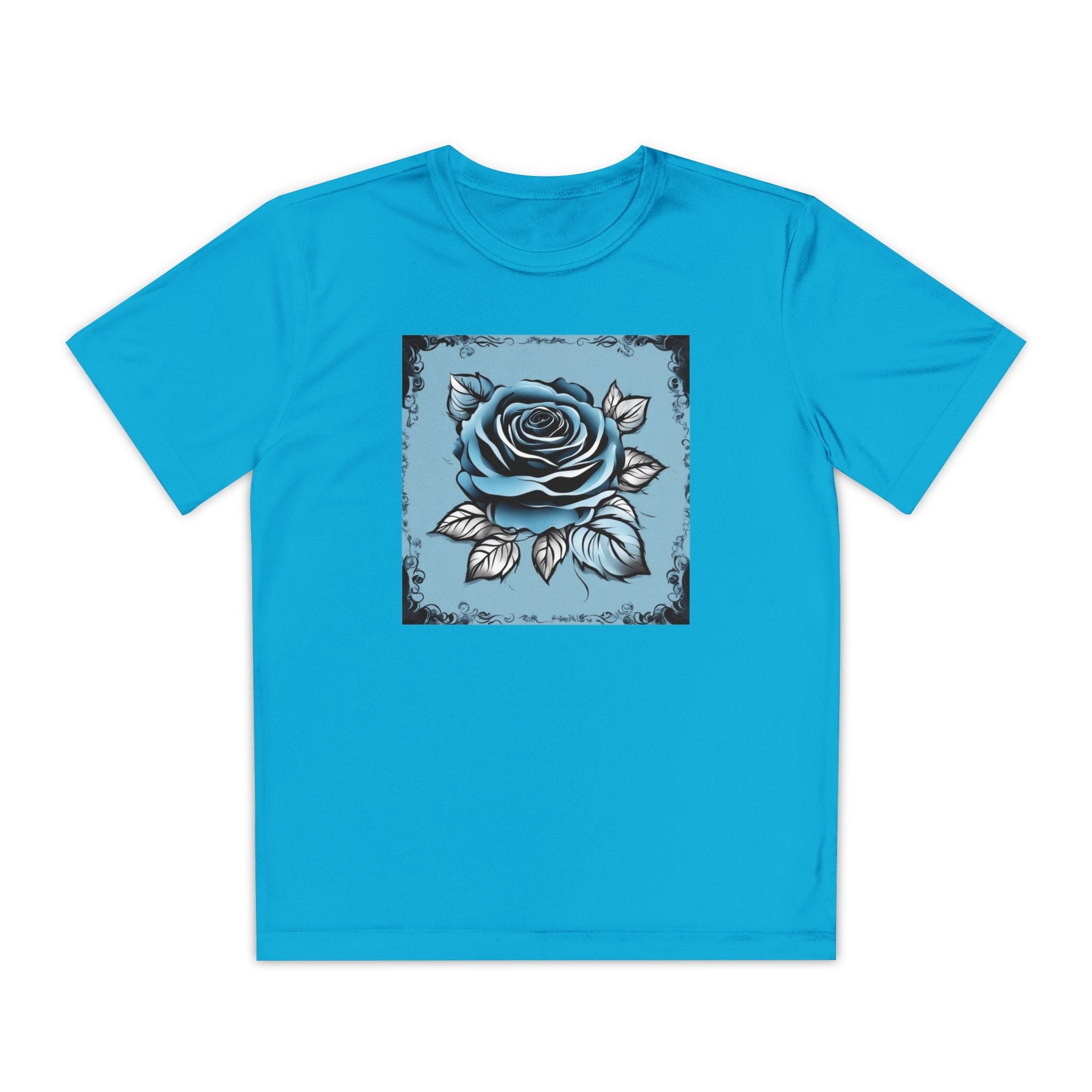 Flower Youth Tshirt, Girls Floral Tee, Kids Spring Shirt, Children's Botanical Top, Teen Blossom T-Shirt