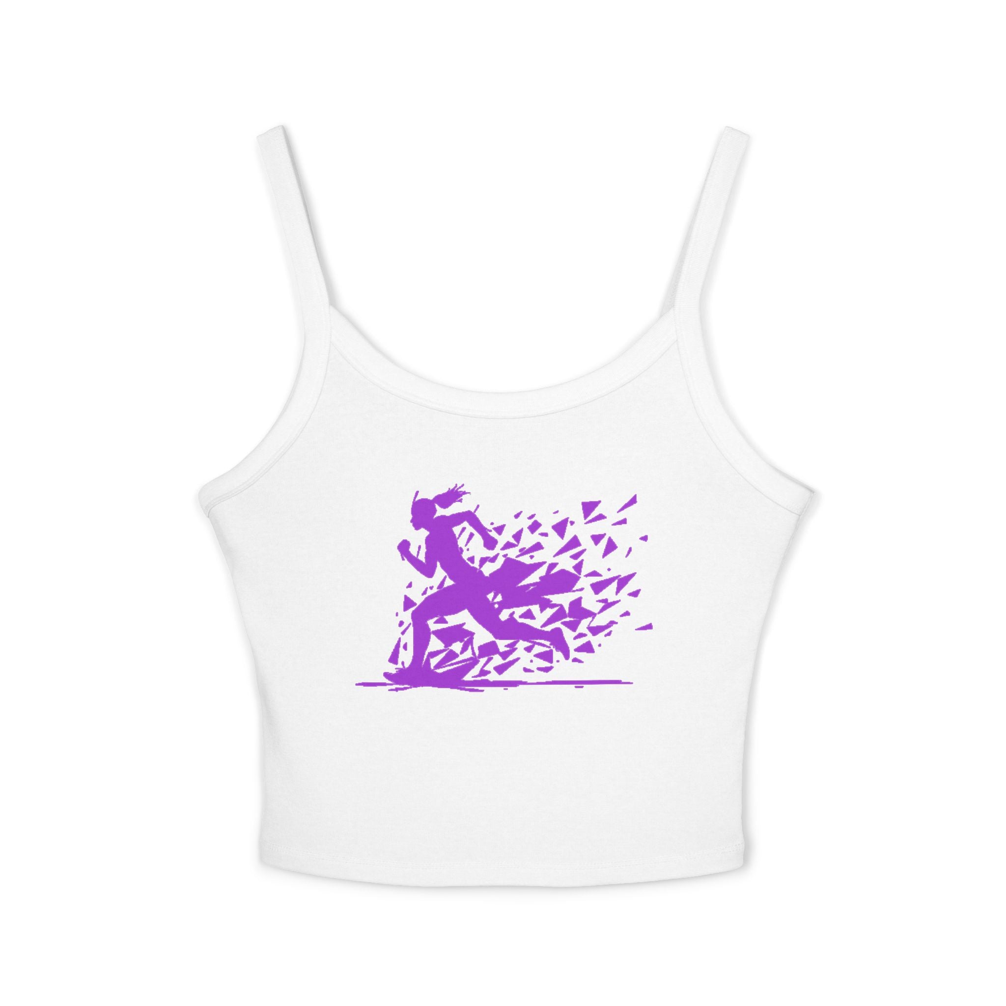 Running Woman Tank Top, Athletic Workout Top, Fitness Sleeveless Shirt, Jogging Muscle Tee, Exercise Gym Cami