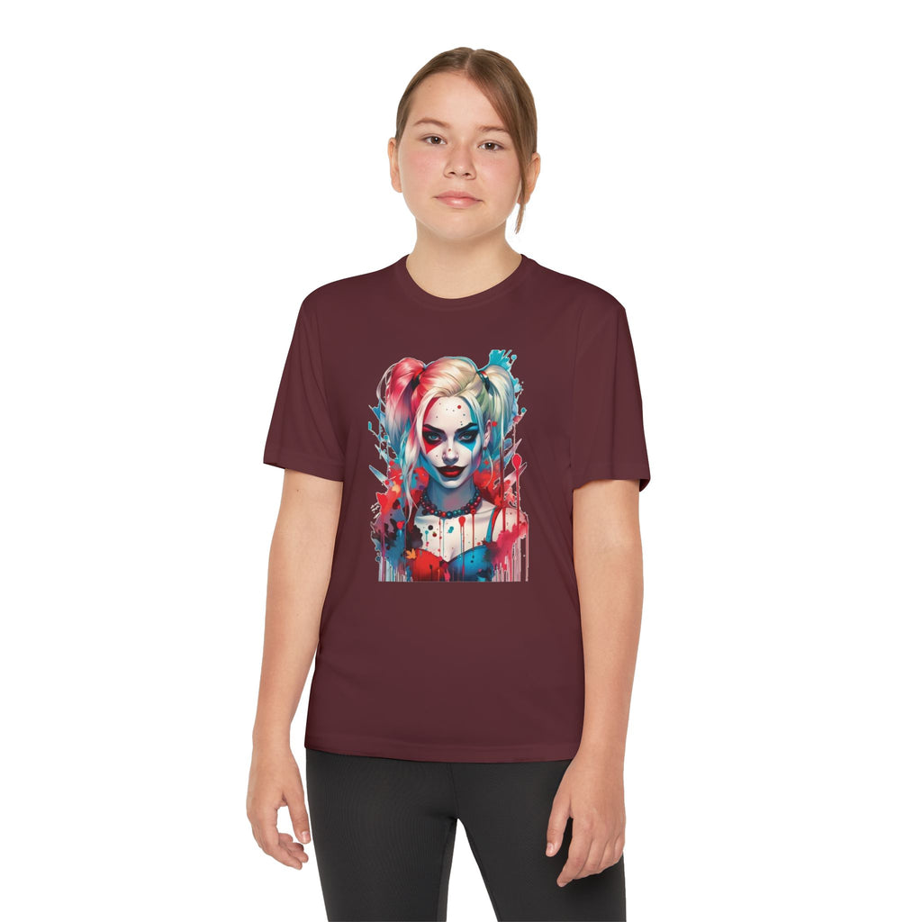 Superhero Youth T-Shirt Sports Graphic Tee, Cool Athletic Shirt for Kids