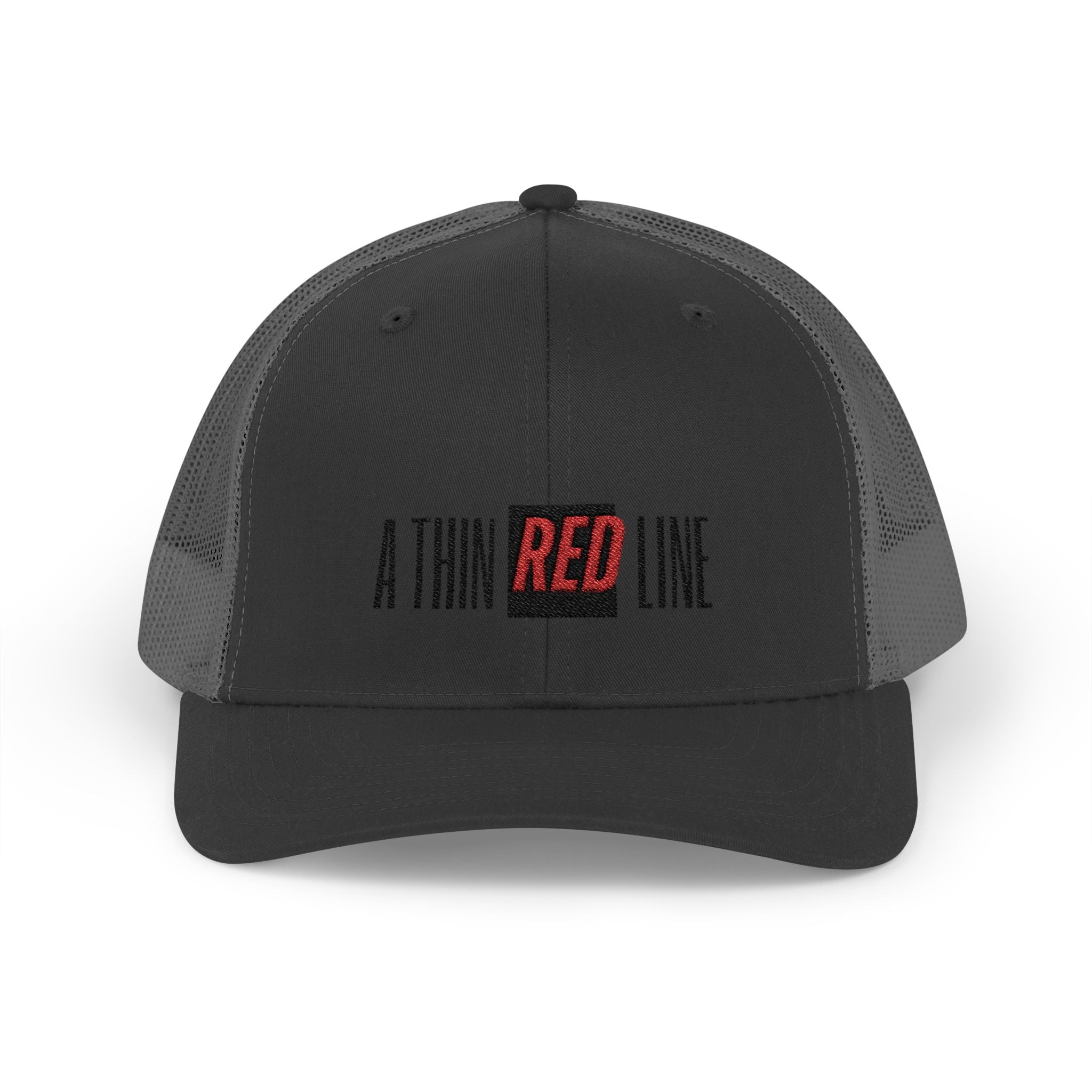 Firefighter Thin Red Line Snapback Trucker Cap with Thin Red Line Design, Ideal for First Responders, Everyday Wear