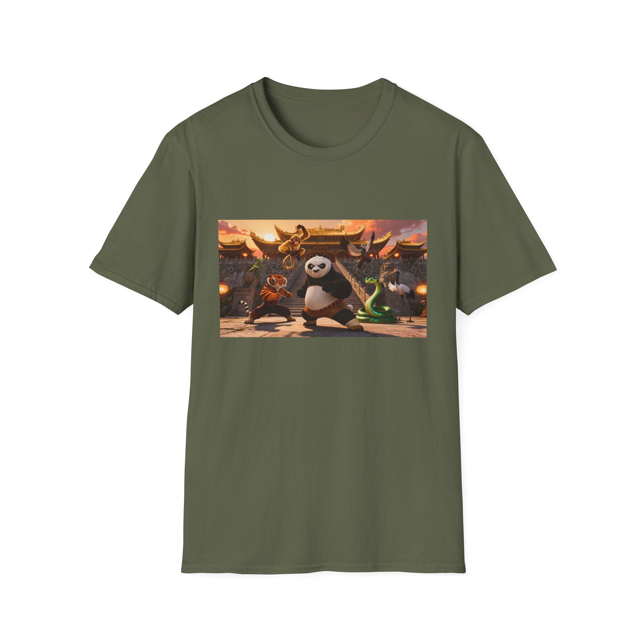 Kung Fu Panda Unisex Softstyle T-Shirt, DreamWorks Animation Youth Competitor Tee, Graphic Tee, Movie Fan Gift, Cult Classic Shirt, Comfy