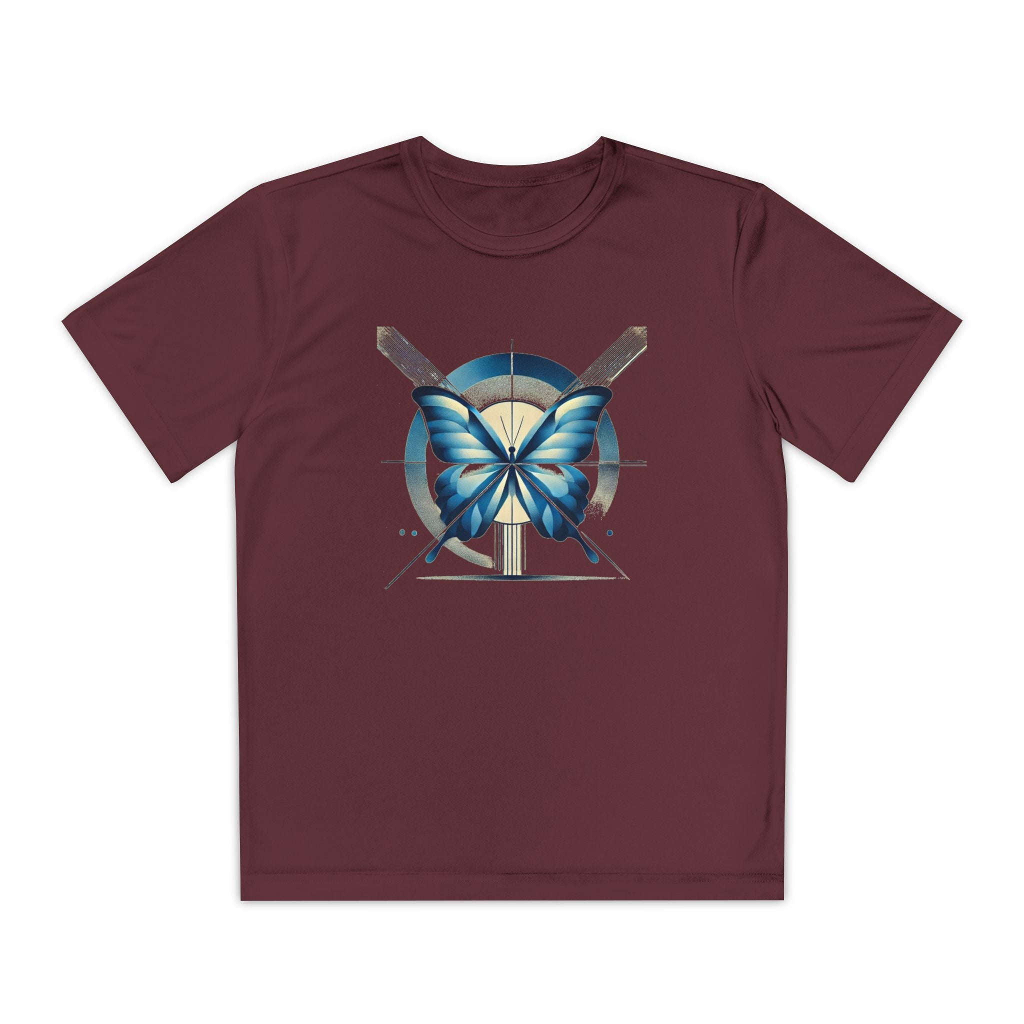 Butterffy Youth T-Shirt Sports Graphic Tee, Cool Athletic Shirt for Kids, Perfect for Sports Events, Team Spirit