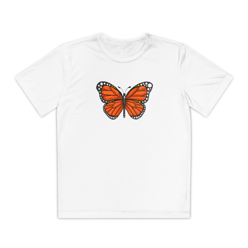 Butterffy Youth T-Shirt Sports Graphic Tee, Cool Athletic Shirt for Kids, Perfect for Sports Events, Team Spirit