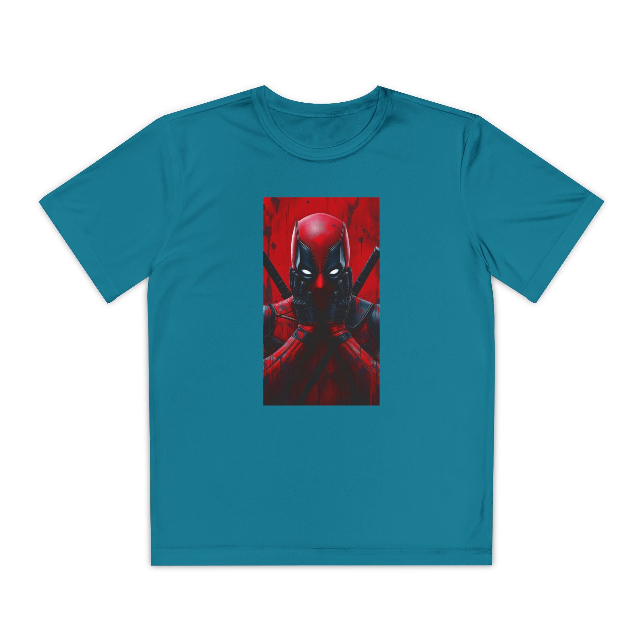 Deadpool Superhero Marvel Patriotic, Kids Graphic T-Shirt, Boys Hero Top, Girls Comic Book Clothing, Birthday