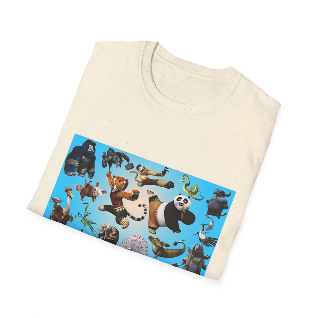 Kung Fu Panda Unisex Softstyle T-Shirt, DreamWorks Animation Youth Competitor Tee, Graphic Tee, Movie Fan Gift, Cult Classic Shirt, Comfy