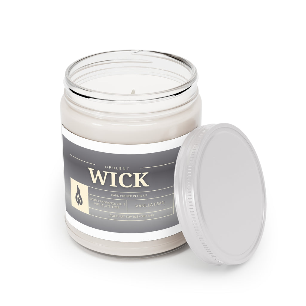 Soy Candles, OPULENT Wick, Hand-poured in the US, White Lid, 9oz, Aromatherapy, Relaxation, Home Decor, Gift, Scented Candles