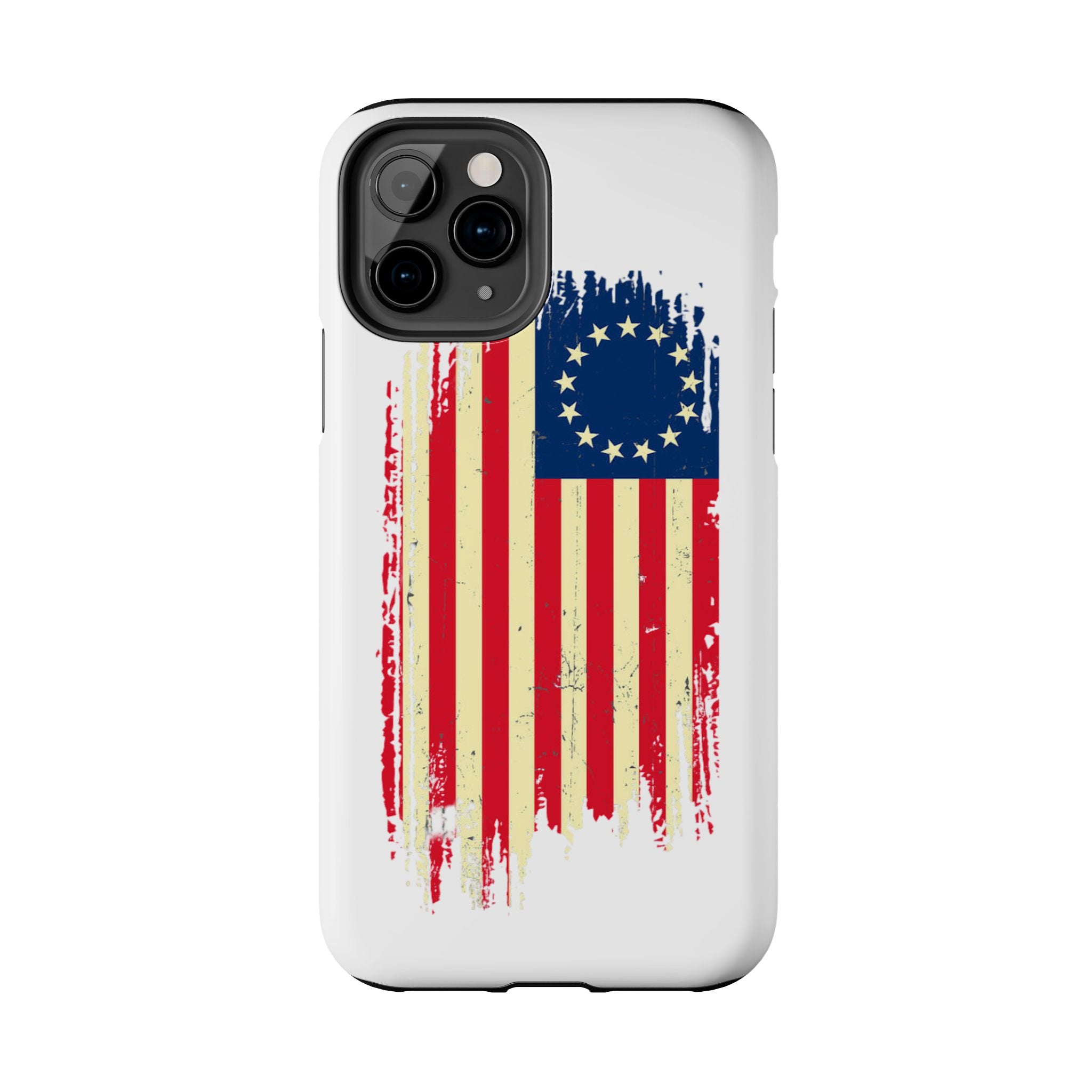 Patriotic Phone Cases with Vintage Flag Design, Tough Case for Independence Day, Memorial Day, 4th of July, Gift for Veterans, USA Pride