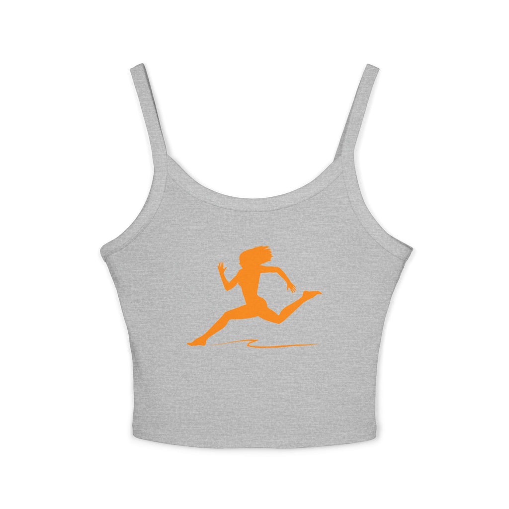 Running Woman Tank Top, Athletic Workout Top, Fitness Sleeveless Shirt, Jogging Muscle Tee, Exercise Gym Cami