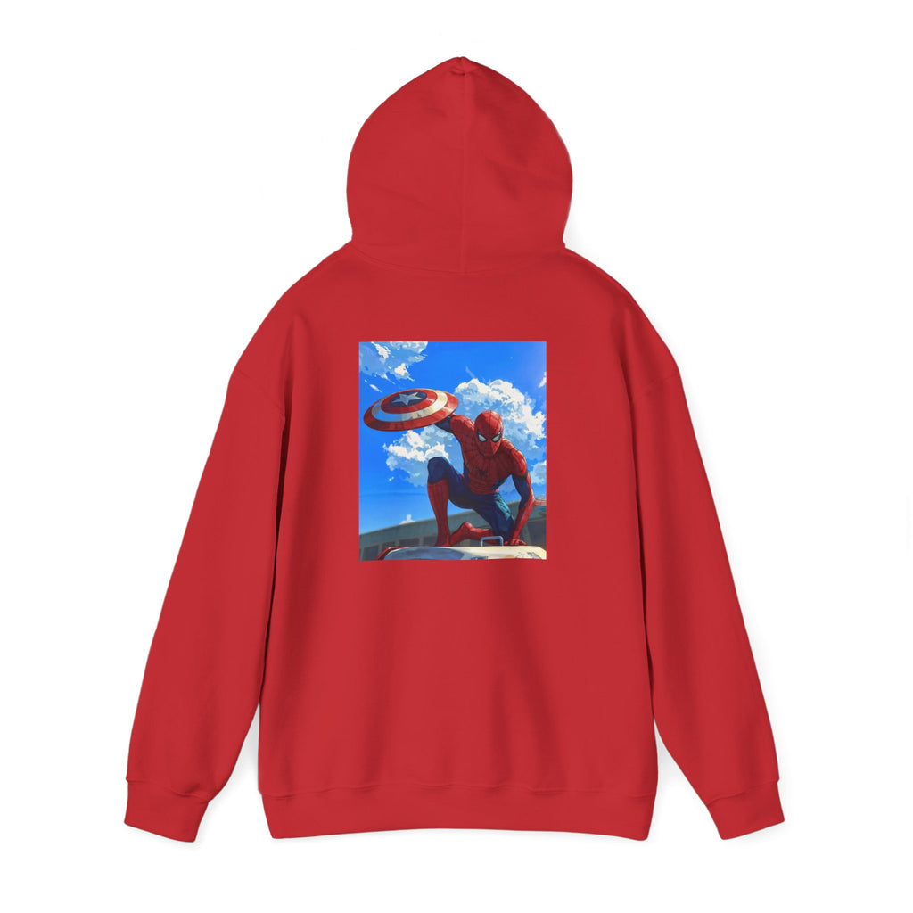 Hooded Sweatshirt - Spiderman Design