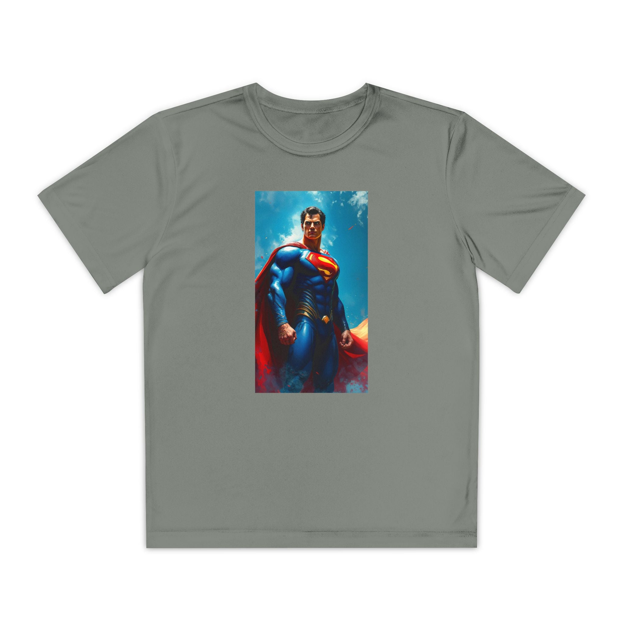 Superman Superhero Marvel T-Shirt, Youth Competitor Tee,  Kids Comic Book Hero Top, Children's Graphic Tee, Youth Super Power T-Shirt