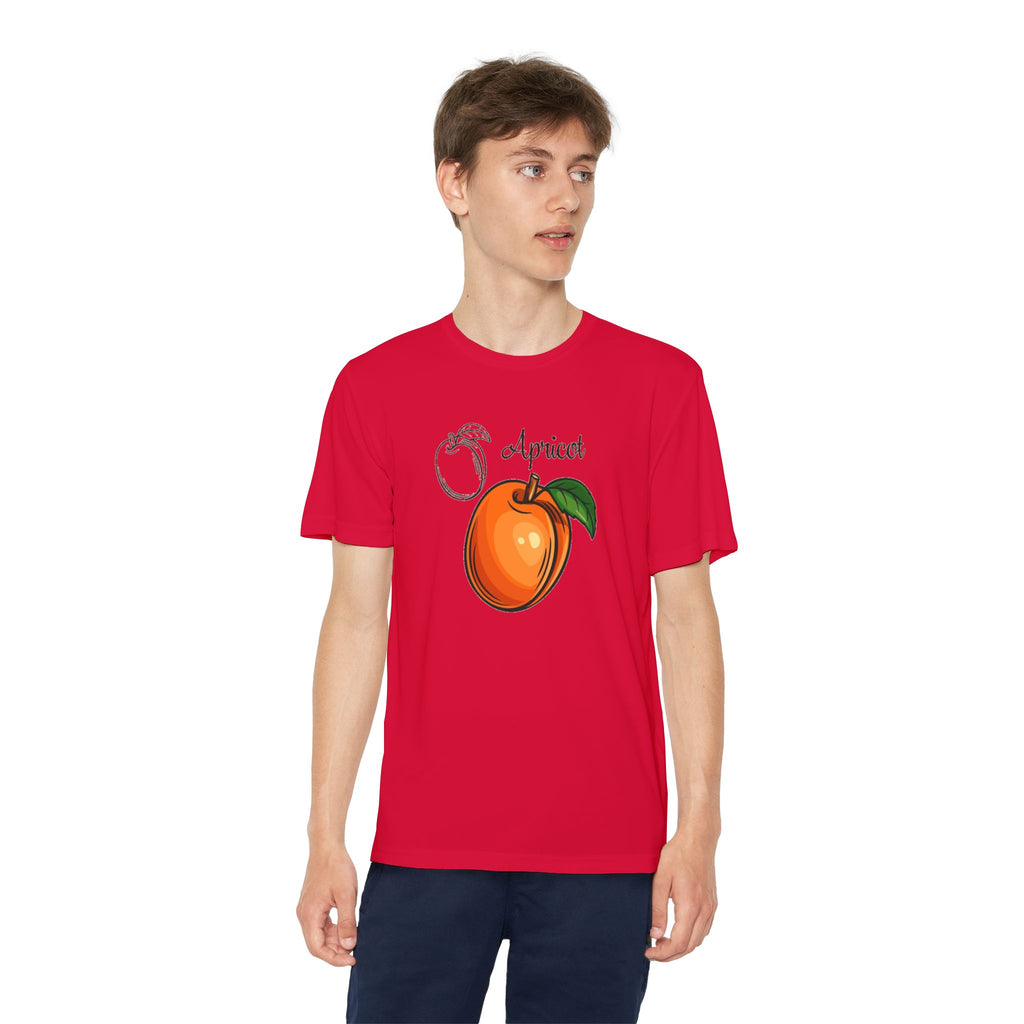Apricot Youth T-Shirt Sports Graphic Tee, Cool Athletic Shirt for Kids, Perfect for Sports Events, Team Spirit