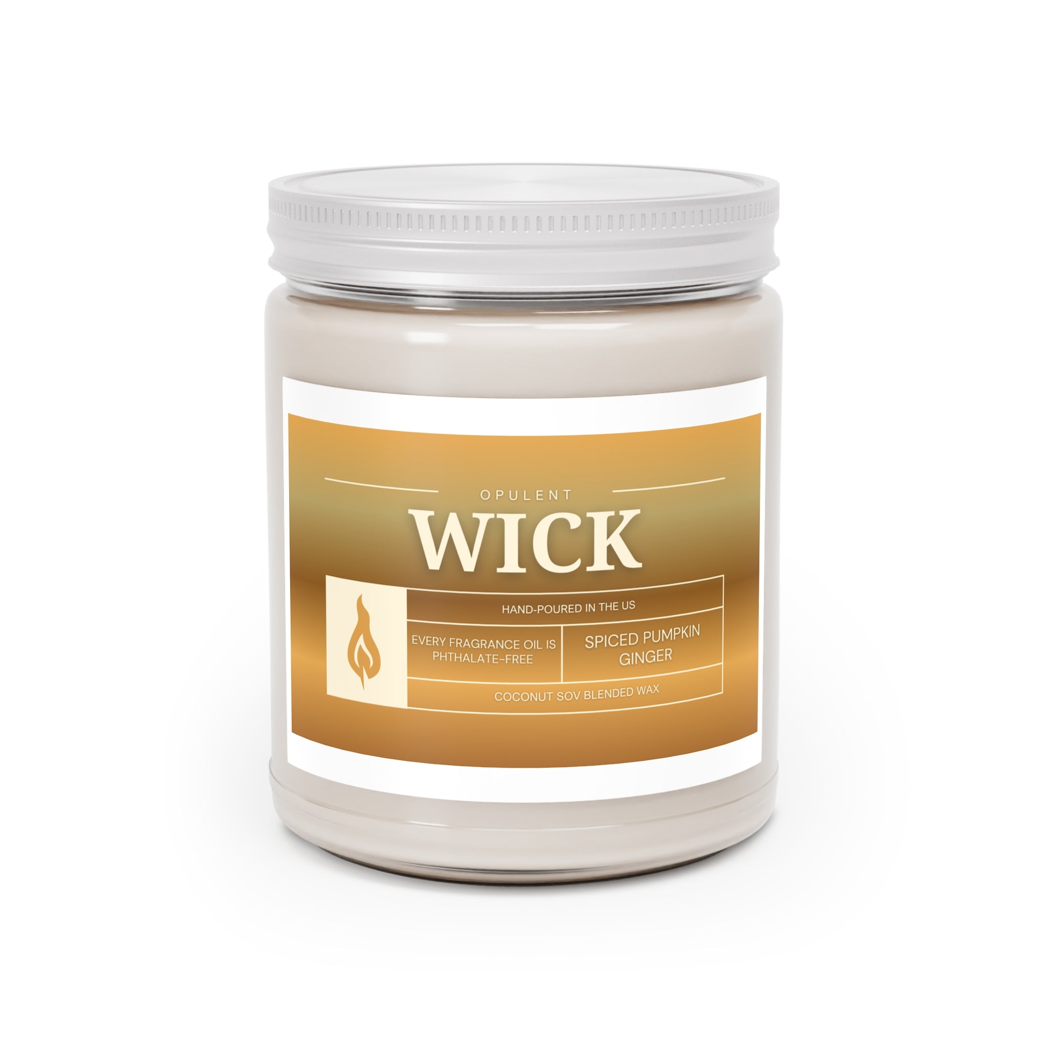 Soy Candles, OPULENT Wick, Hand-poured in the US, White Lid, 9oz, Aromatherapy, Relaxation, Home Decor, Gift, Scented Candles