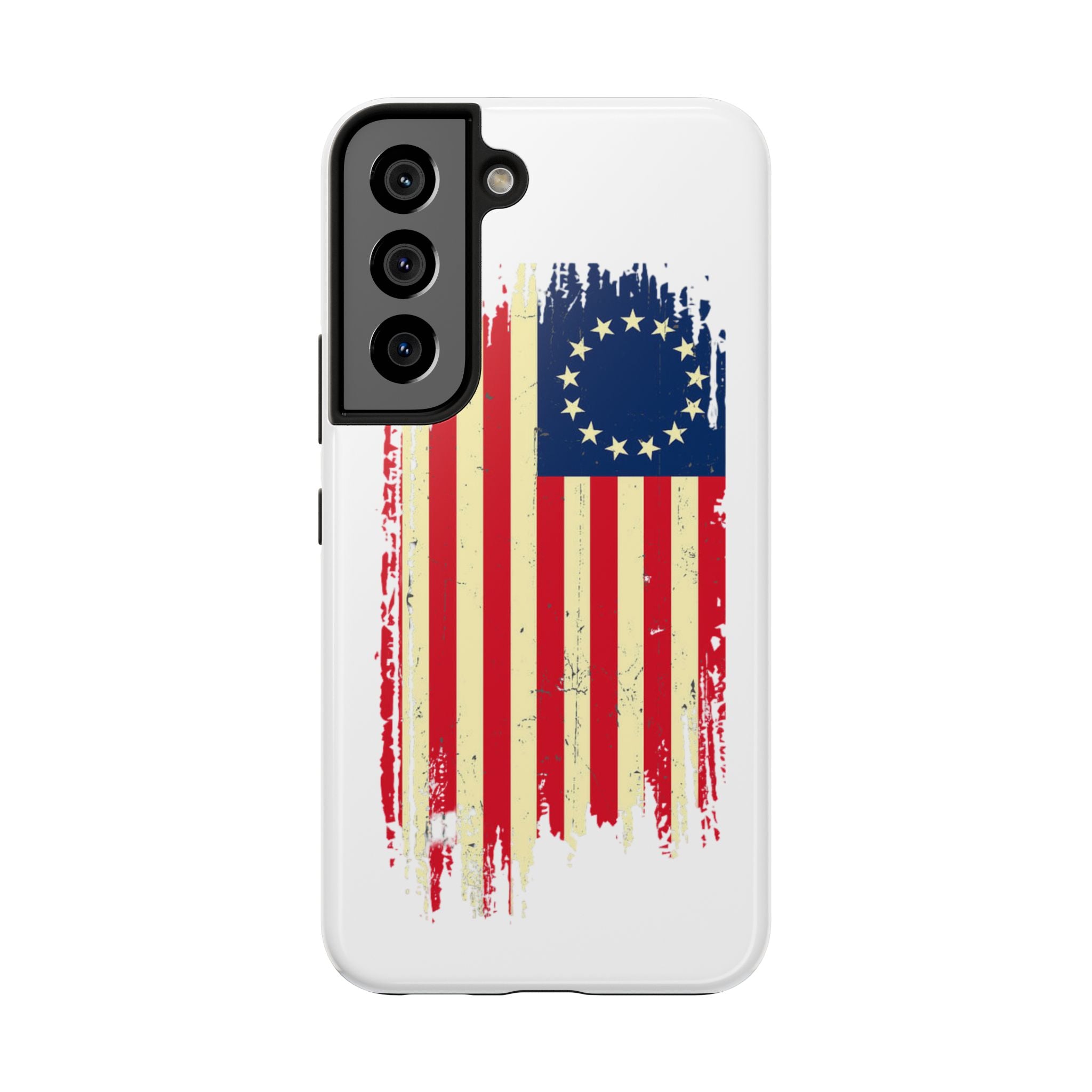 Patriotic Phone Cases with Vintage Flag Design, Tough Case for Independence Day, Memorial Day, 4th of July, Gift for Veterans, USA Pride
