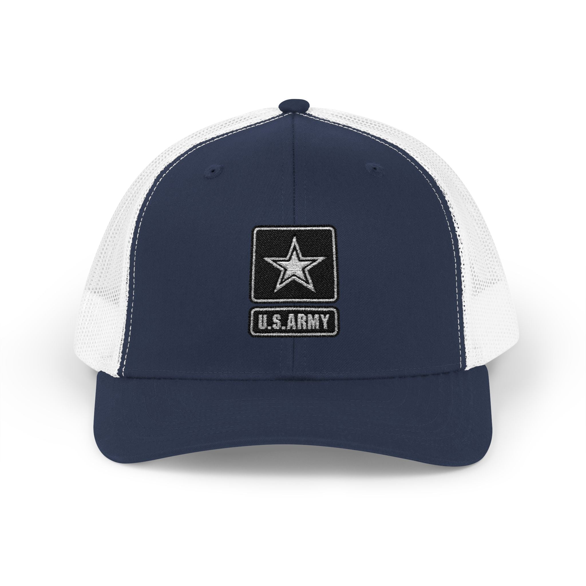 US Army Snapback Trucker Cap with Thin Red Line Design, Ideal for First Responders, Supportive Gifts, Memorials, Everyday Wear