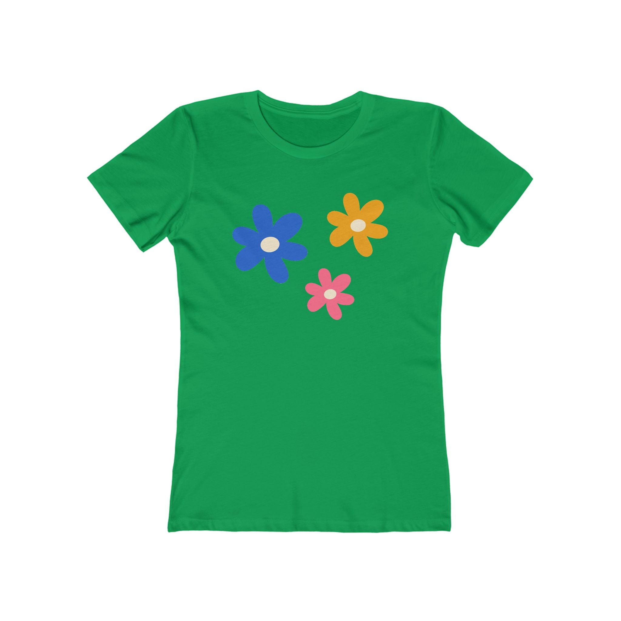 Flower Women's Tshirt, Floral Graphic Tee, Casual Top for Her, Spring Blossom Shirt, Botanical Print Blouse