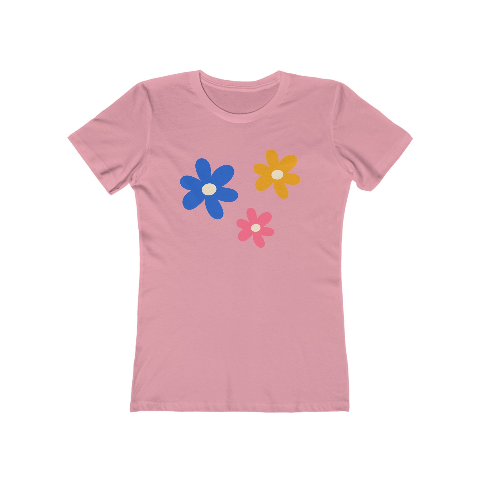 Flower Women's Tshirt, Floral Graphic Tee, Casual Top for Her, Spring Blossom Shirt, Botanical Print Blouse