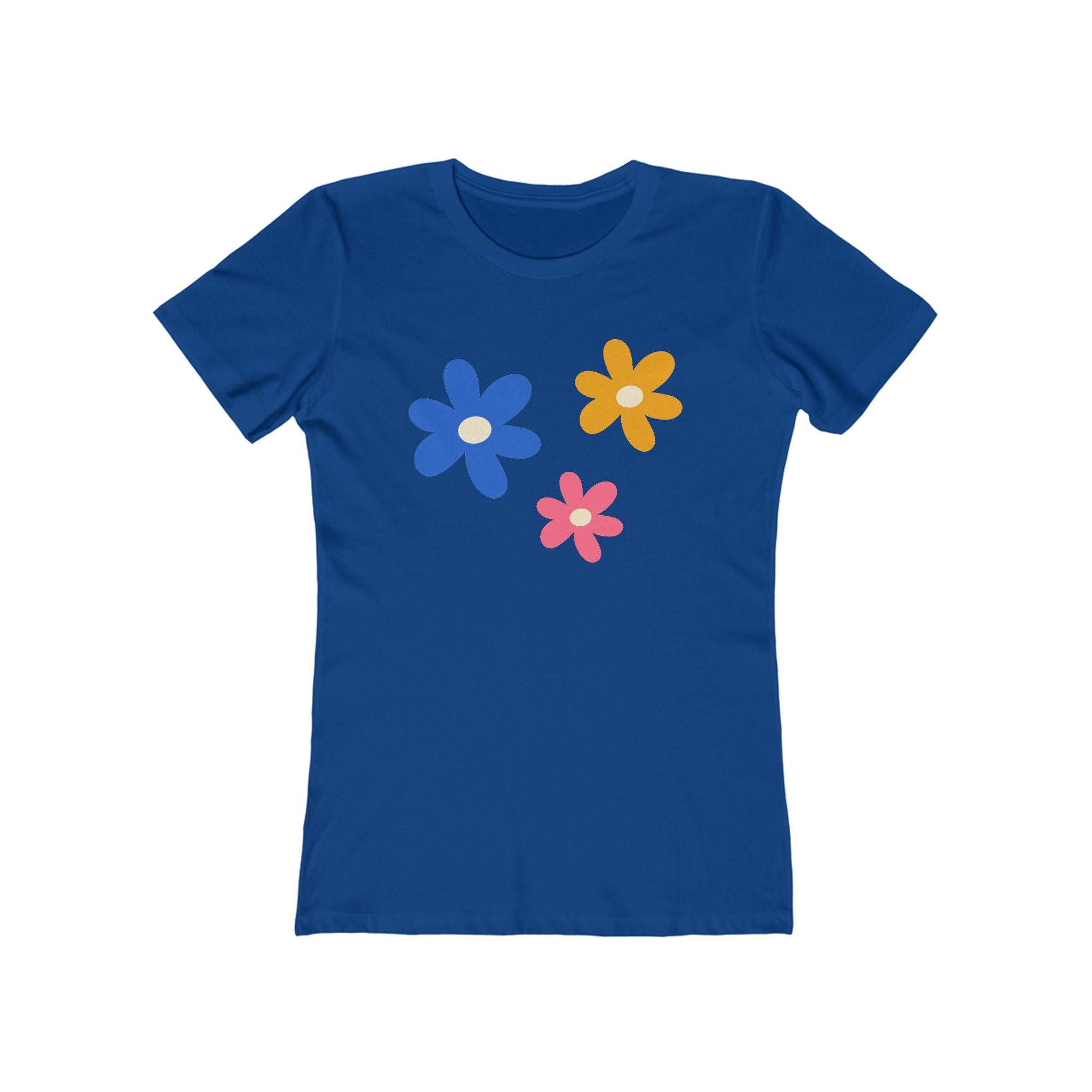 Flower Women's Tshirt, Floral Graphic Tee, Casual Top for Her, Spring Blossom Shirt, Botanical Print Blouse