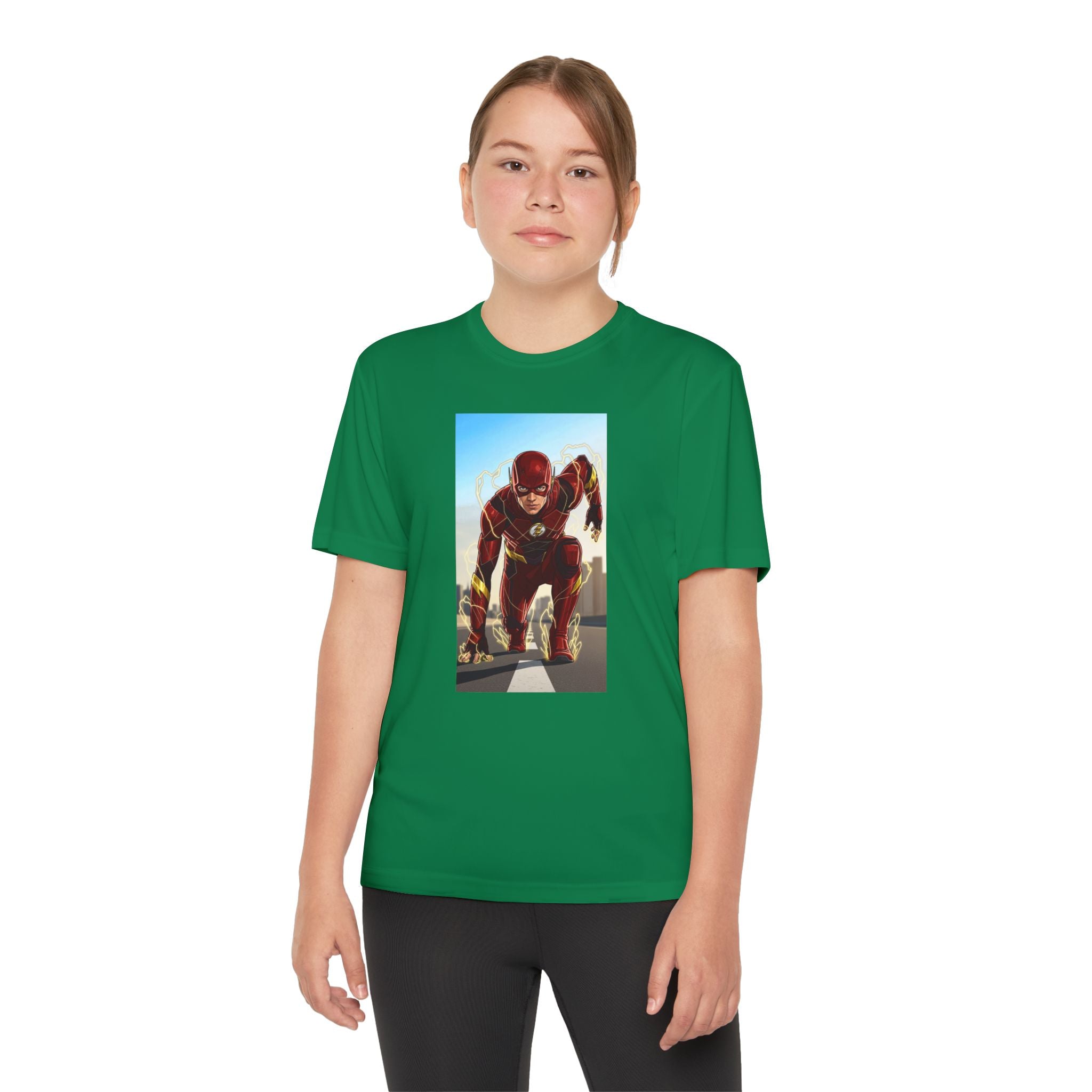 The Flash Superhero Marvel Youth T-Shirt, Kid's Superhero Tee, Children's Graphic Shirt, Comic Book Character Top, Kids Costume Apparel