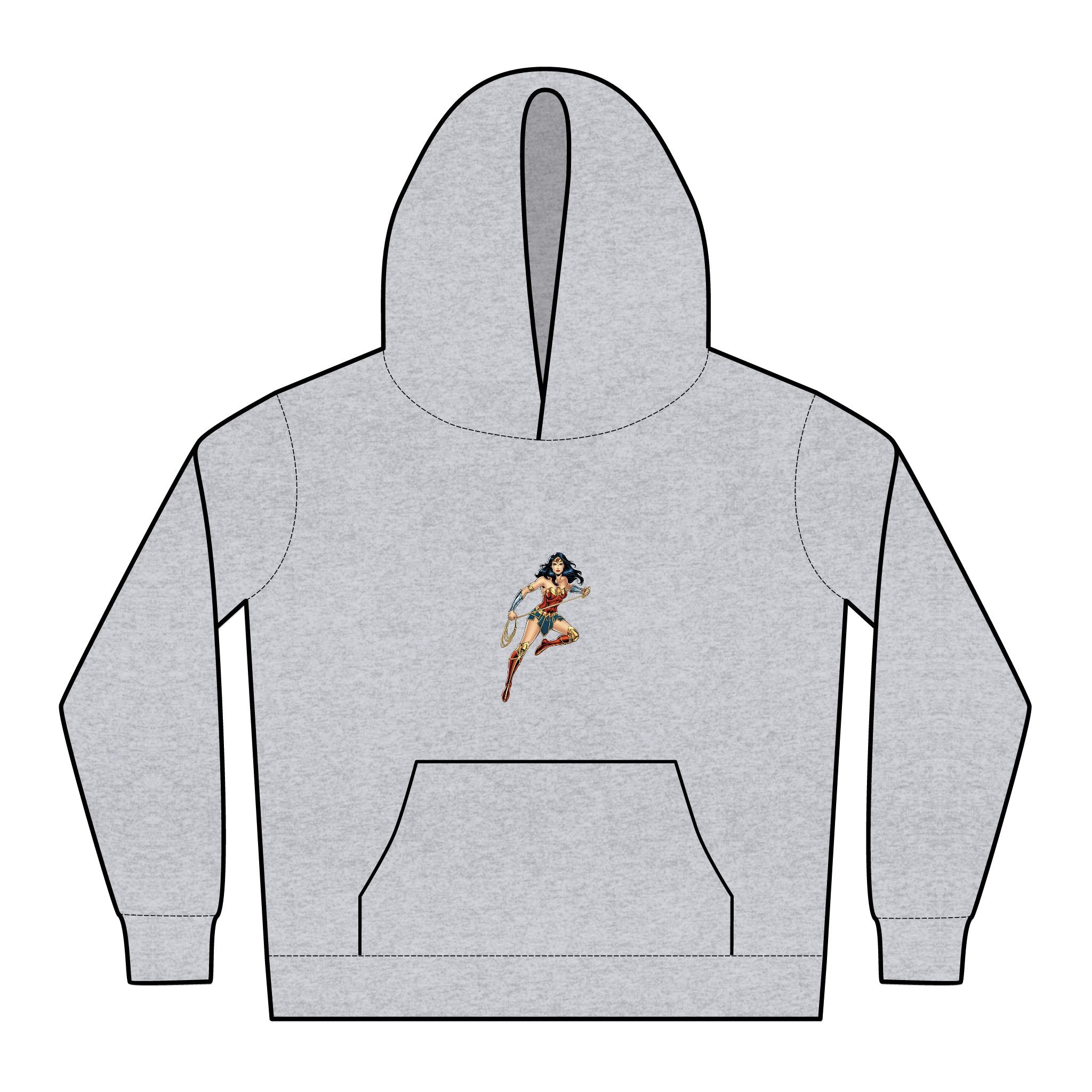 Wonder Woman Kids Chill Hoodie, Cozy Pullover, Stylish Youth Sweatshirt, Fun Colorful Hoodie, Comfortable Layering Piece