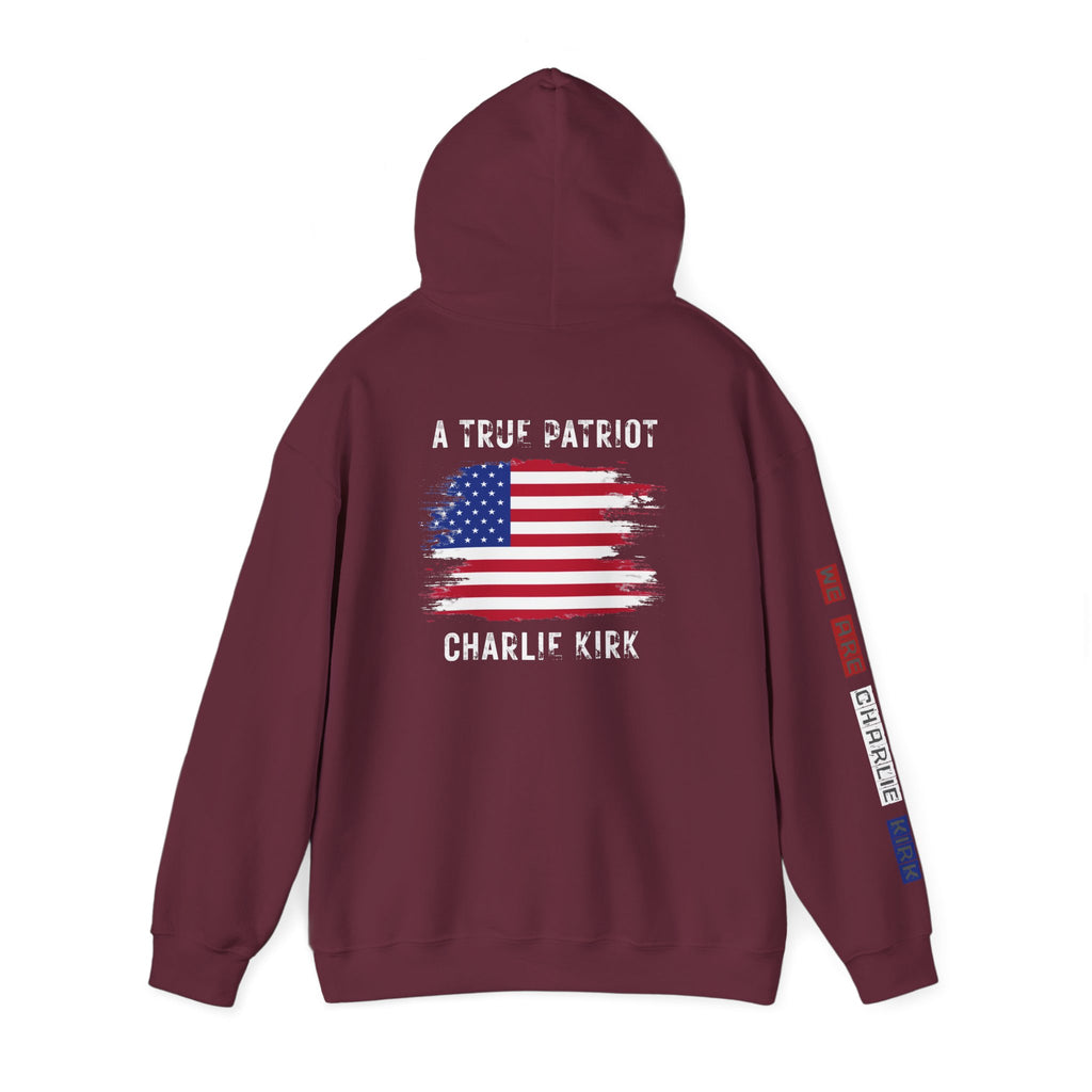 Charlie kirk Patriotic Hoodie Rebel Spirit Unisex Hoodie