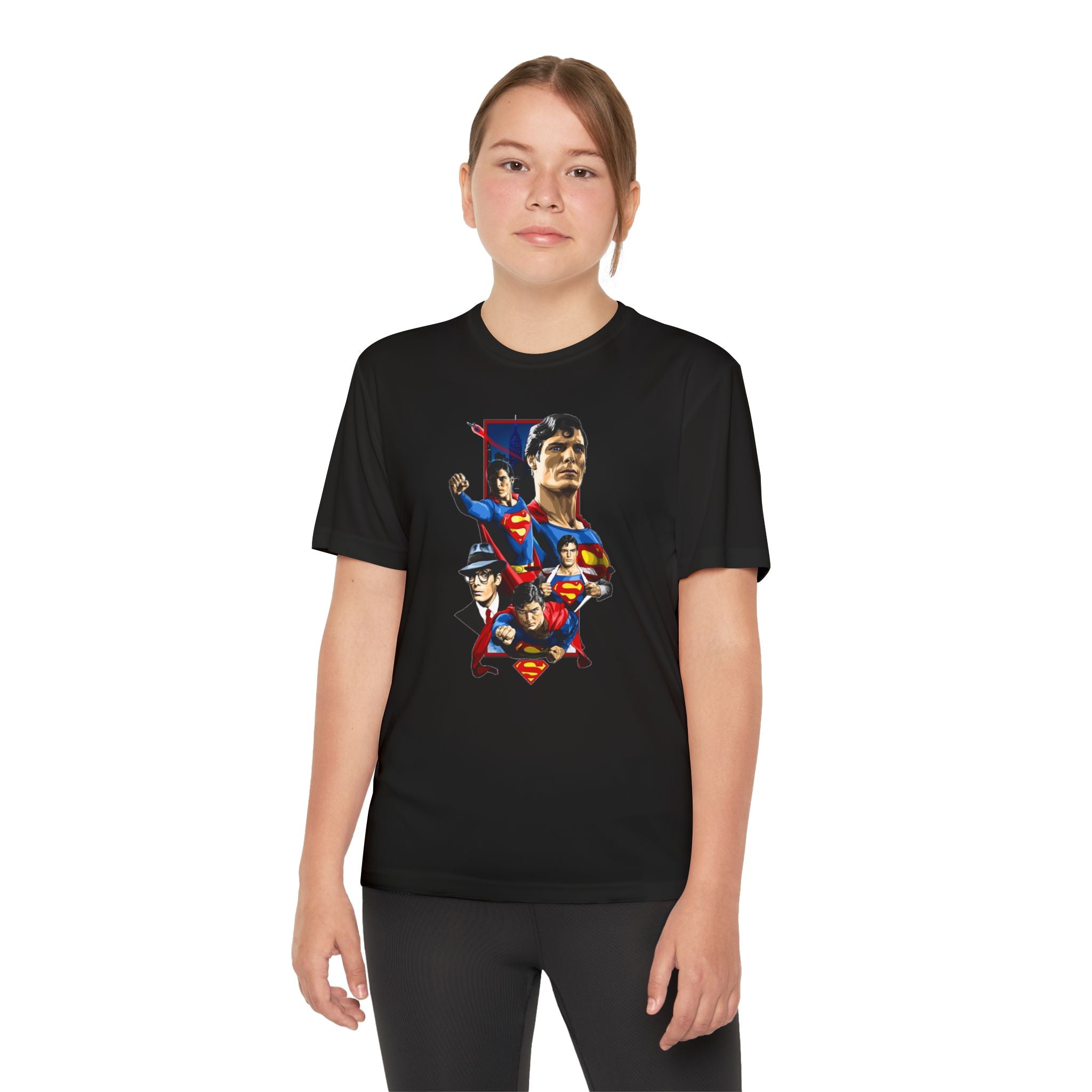 Superman Youth T-Shirt Sports Graphic Tee, Cool Athletic Shirt for Kids, Perfect for Sports Events, Team Spirit