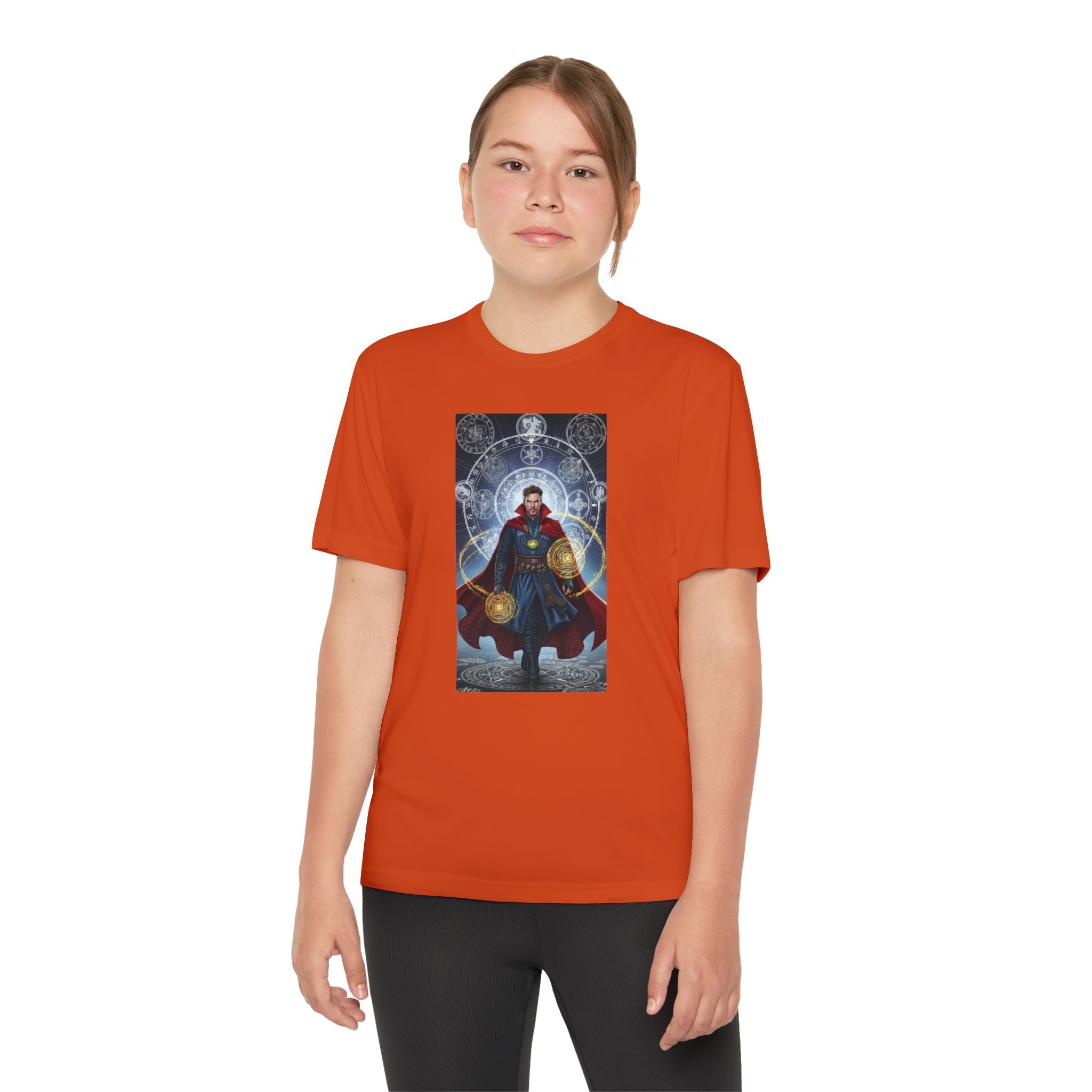 Superhero Youth T-Shirt Sports Graphic Tee, Cool Athletic Shirt for Kids, Perfect for Sports Events, Team Spirit