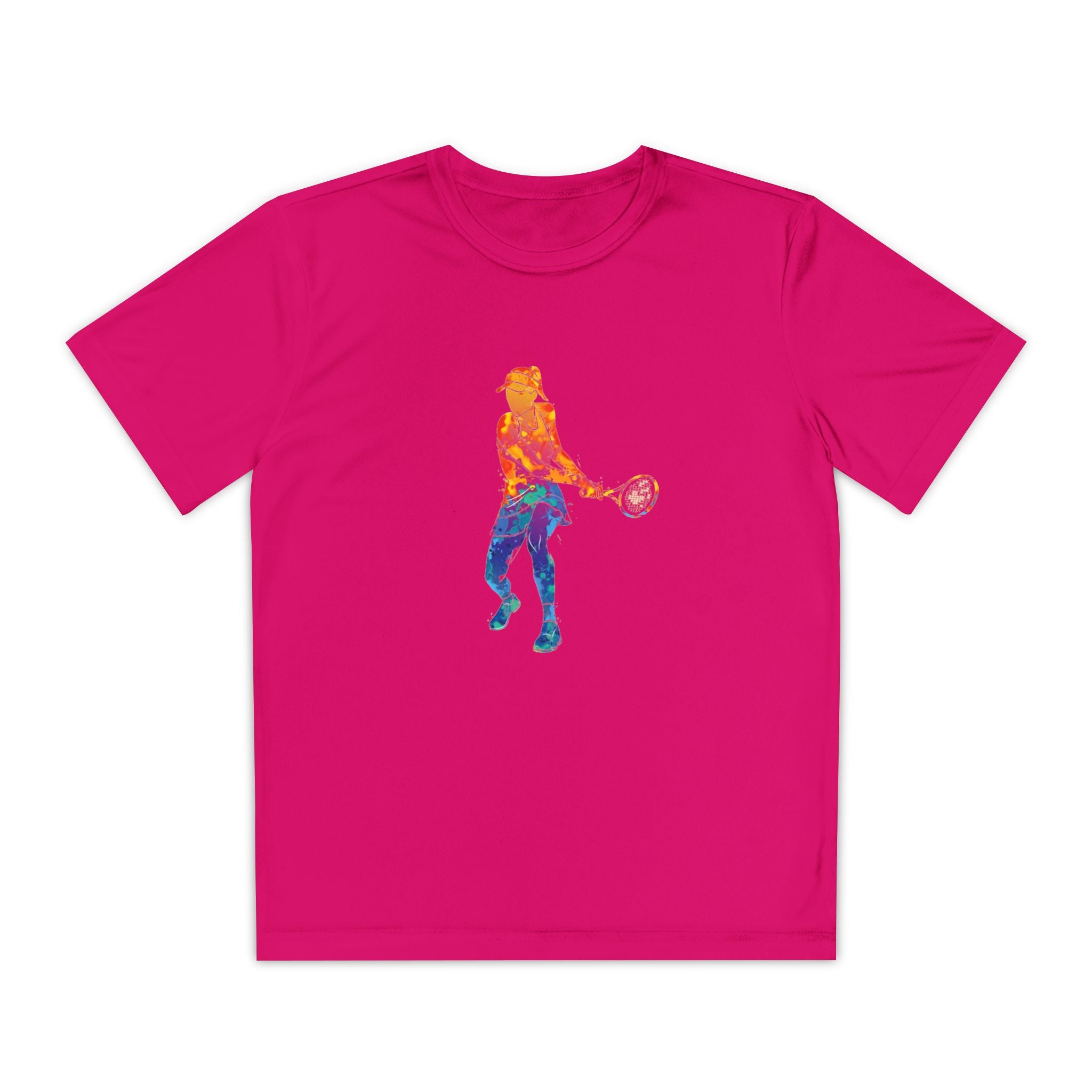 Tennis Youth Sports Graphic Tee, Cool Athletic Shirt for Kids, Perfect for Sports Events, Team Spirit, Birthday Gift, Summer Activities