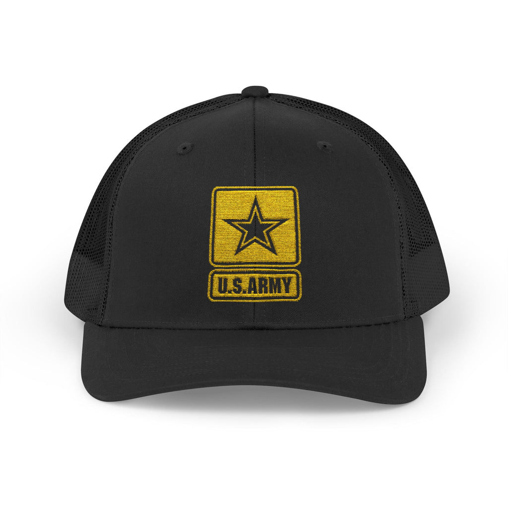 US Army Snapback Trucker Cap with Thin Red Line Design, Ideal for First Responders, Supportive Gifts, Memorials, Everyday Wear