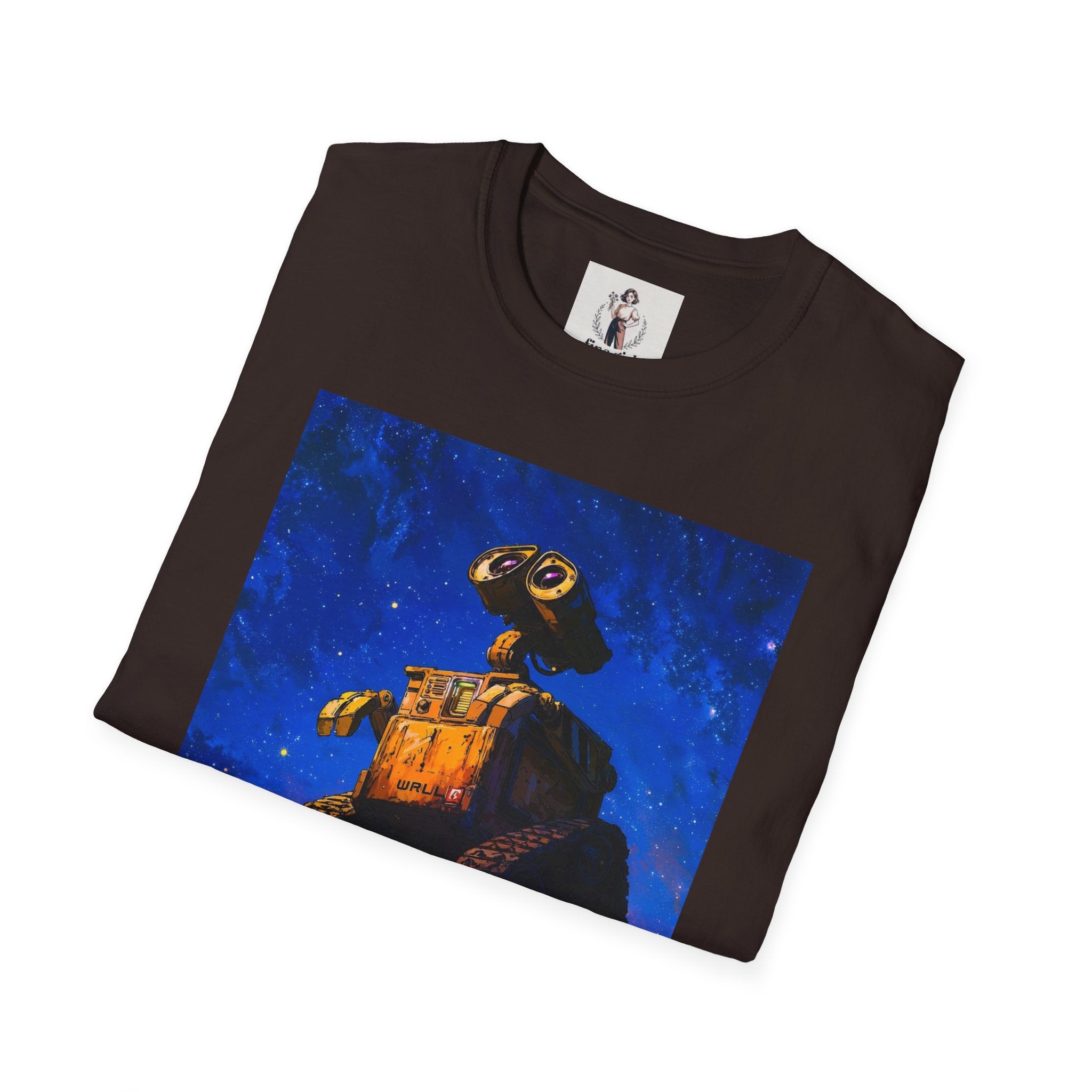 Wall-E Pixar Animation Unisex T-Shirt, Walt Disney Tee, Movie Lover Gift, Graphic Novelty Shirt, Cartoon Character Apparel