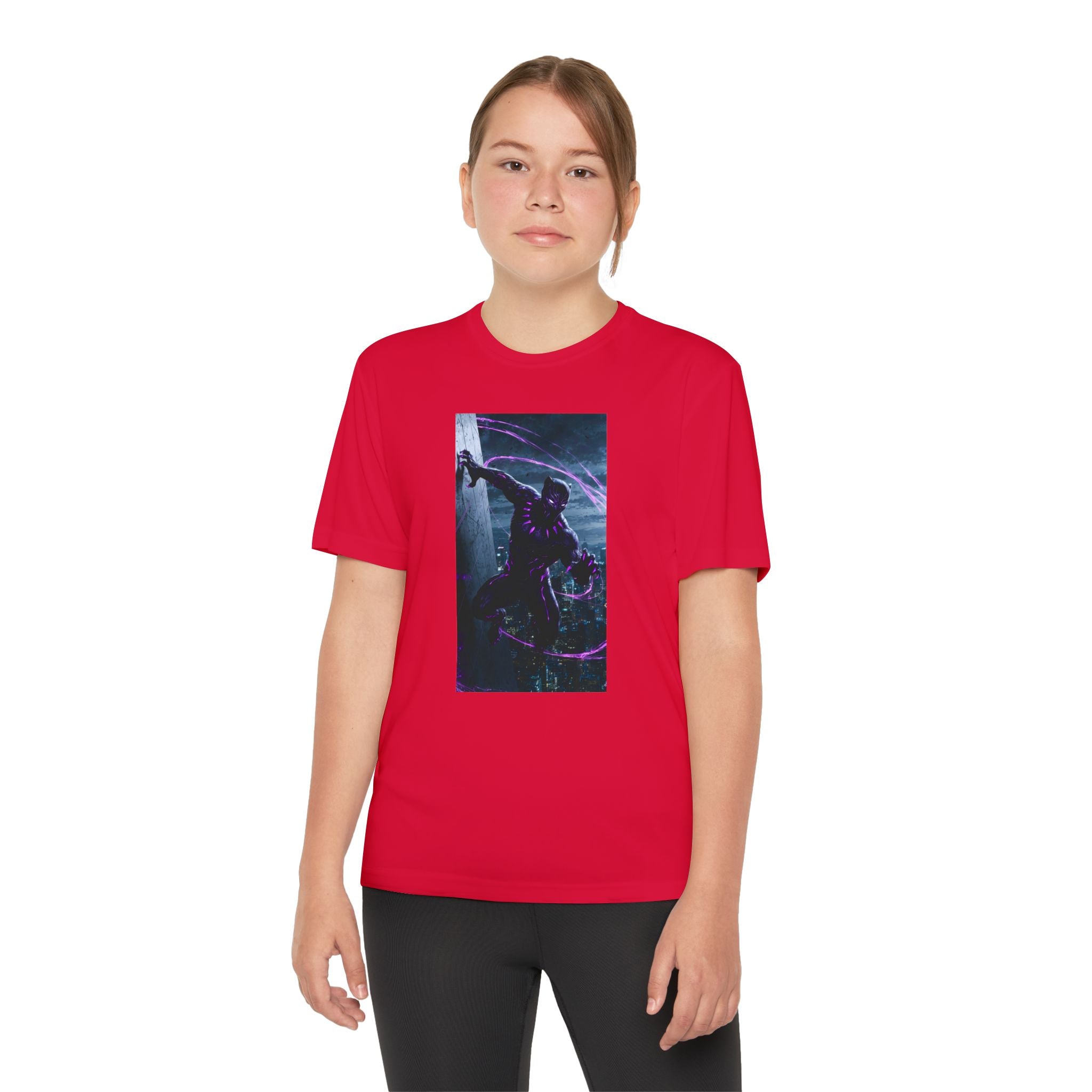 The Black Panther Superhero Marvel Patriotic, Kids Graphic T-Shirt, Boys Hero Top, Girls Comic Book Clothing, Birthday