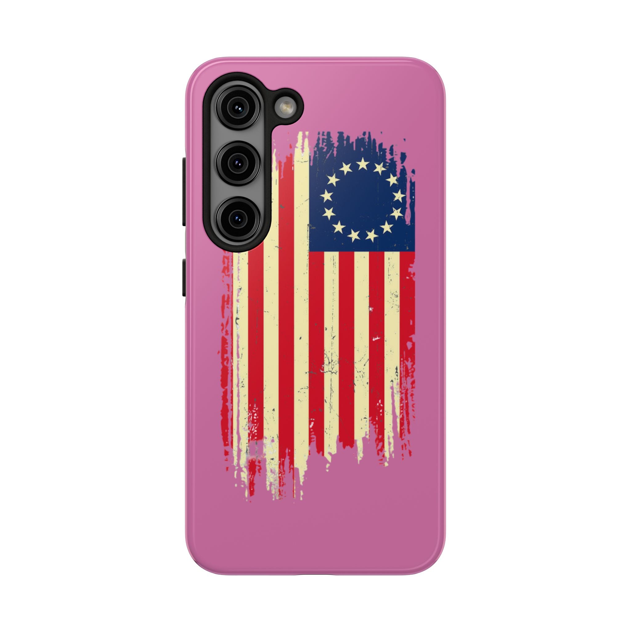 Patriotic Phone Cases with Vintage Flag Design, Tough Case for Independence Day, Memorial Day, 4th of July, Gift for Veterans, USA Pride