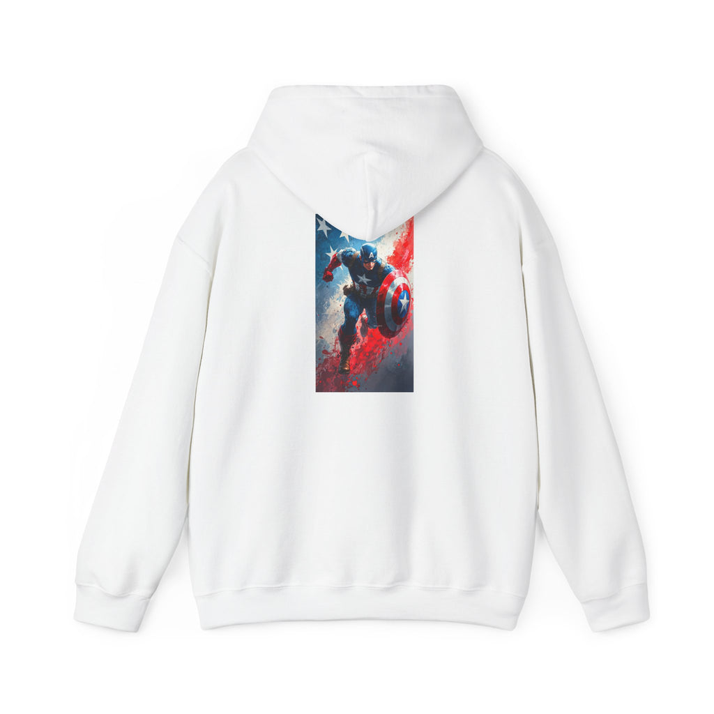 Hooded Sweatshirt - Captain America Design