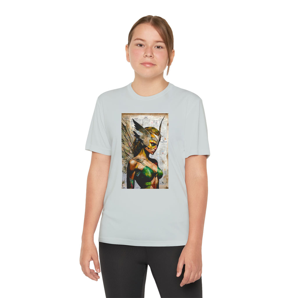 Superhero Youth T-Shirt Sports Graphic Tee, Cool Athletic Shirt for Kids