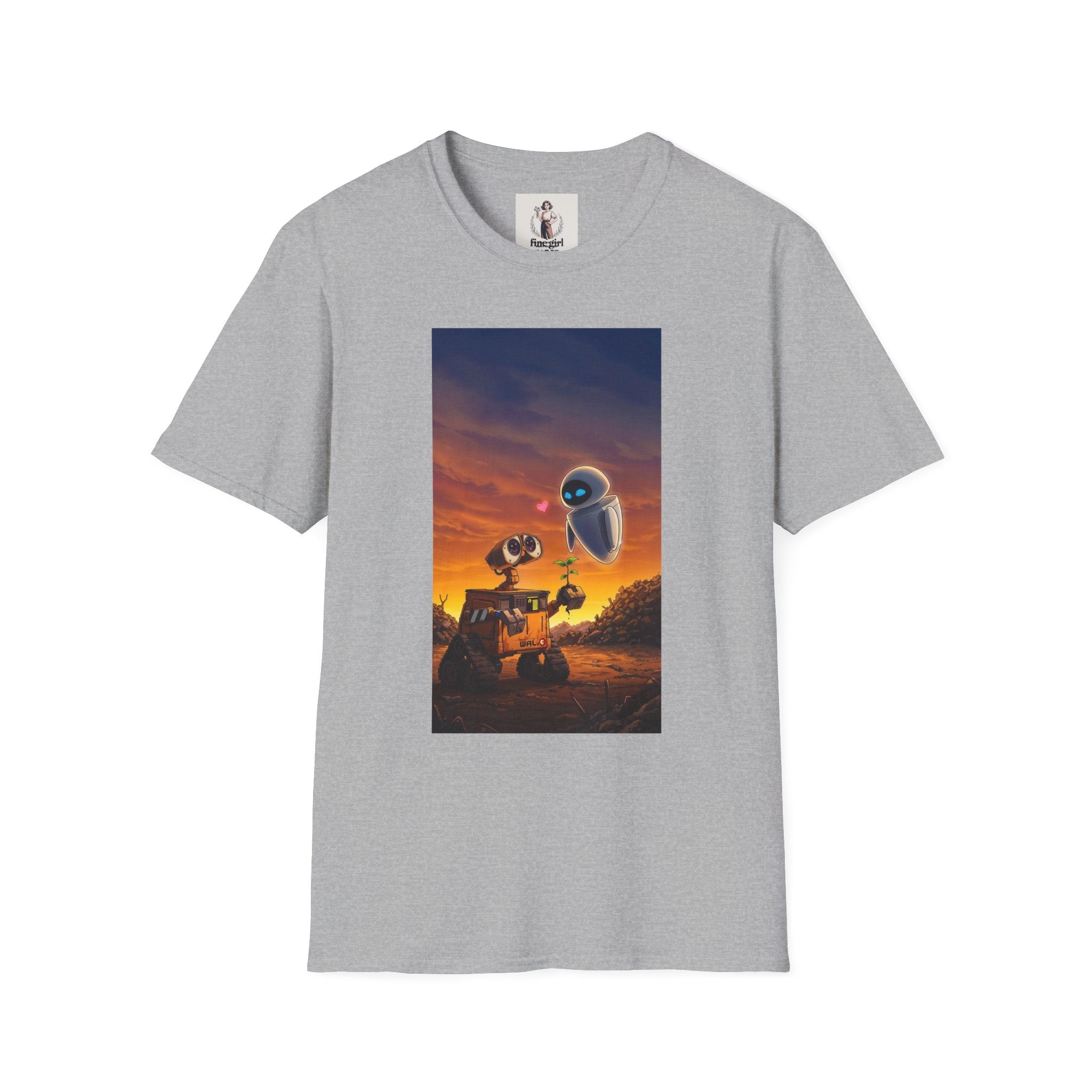 Wall-E Pixar Animation Unisex T-Shirt, Walt Disney Tee, Movie Lover Gift, Graphic Novelty Shirt, Cartoon Character Apparel