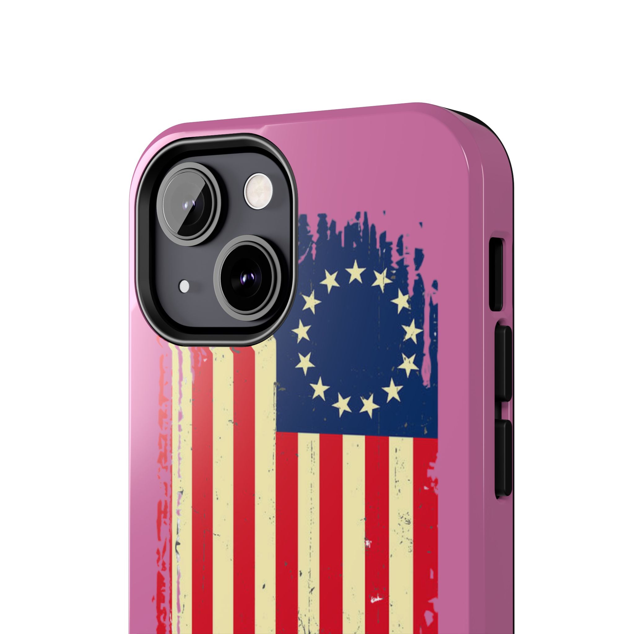 Patriotic Phone Cases with Vintage Flag Design, Tough Case for Independence Day, Memorial Day, 4th of July, Gift for Veterans, USA Pride