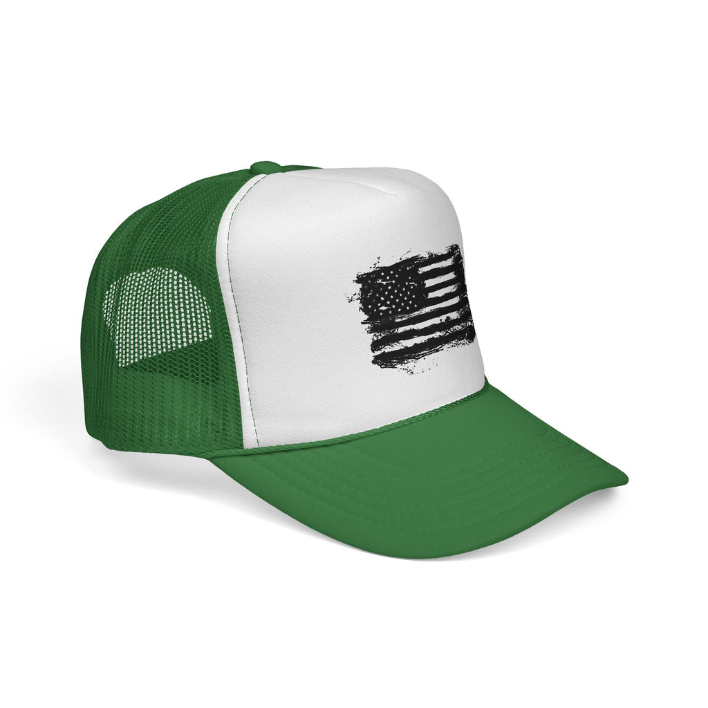 Patriotic Trucker Cap with American Flag Design, USA Hat, Summer Fashion, Outdoors Gear, Gift for Veterans, BBQ, 4th of July