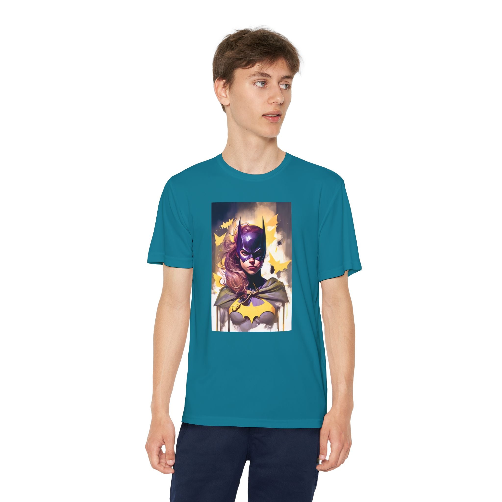 Superhero Youth T-Shirt Sports Graphic Tee, Cool Athletic Shirt for Kids