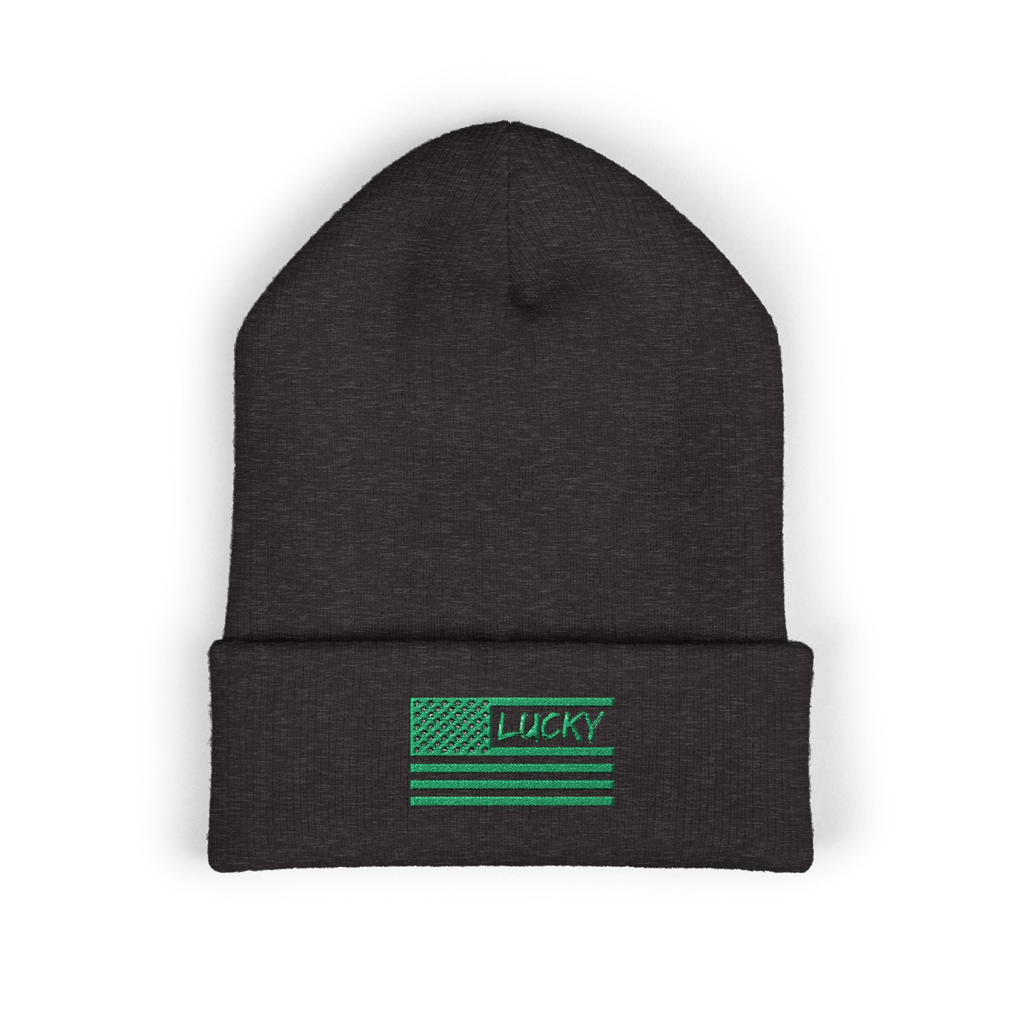 St. Patrick's Day Embroidered Beanie — Classic Cuffed Beanie