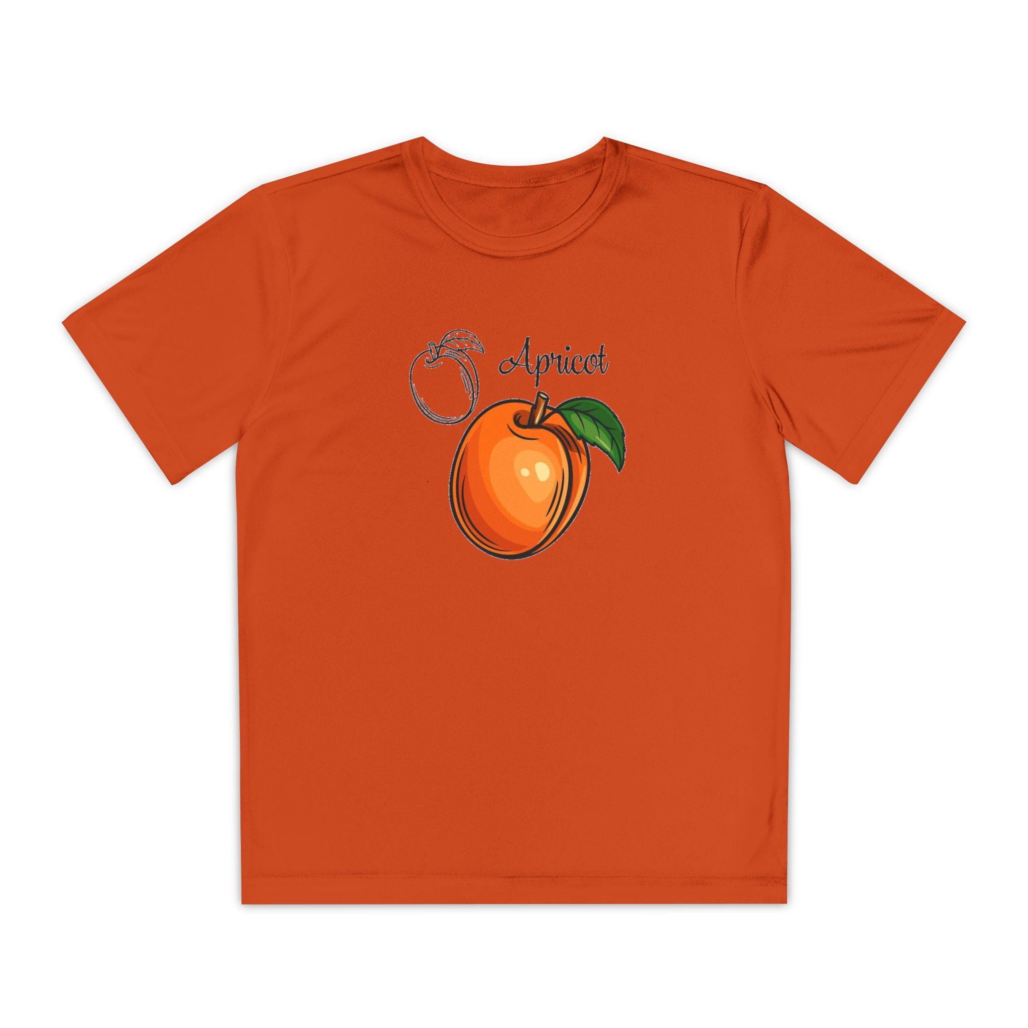 Apricot Youth T-Shirt Sports Graphic Tee, Cool Athletic Shirt for Kids, Perfect for Sports Events, Team Spirit