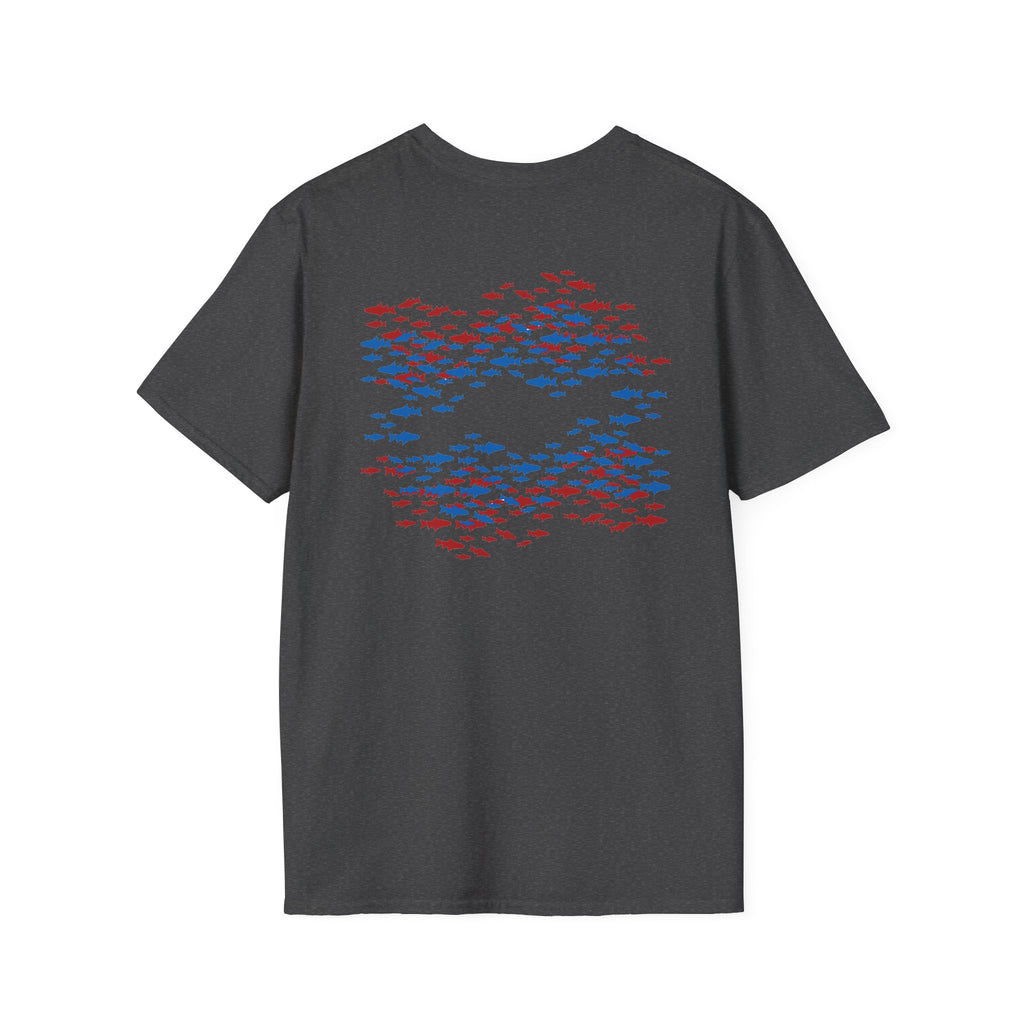 Patriotic Fishing Tshirt, American Flag Tee, 4th of July Shirt, USA Independence Day Top, Patriotic Graphic Tee, Unisex Patriotic