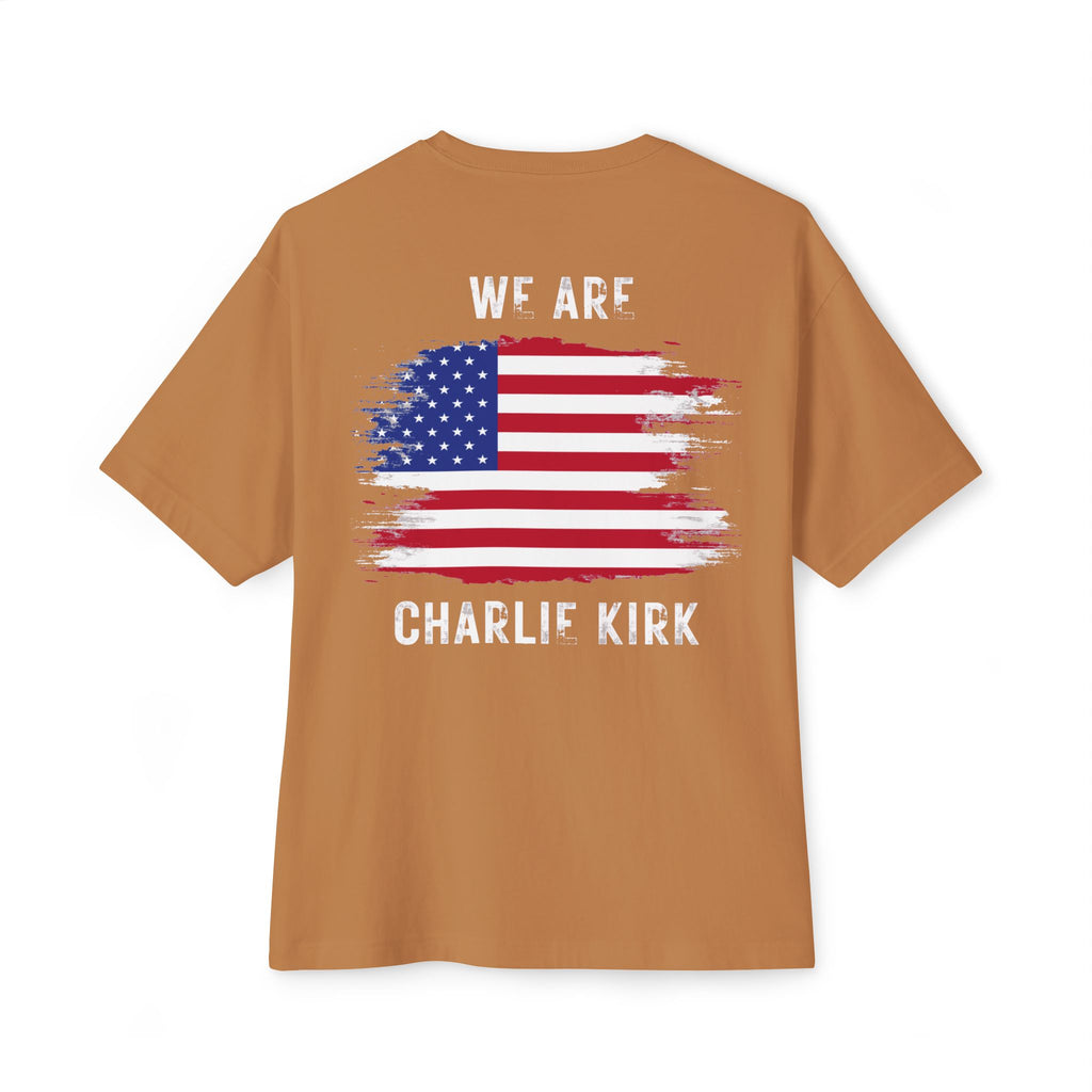 Charlie Kirk Unisex Oversized Boxy Tee