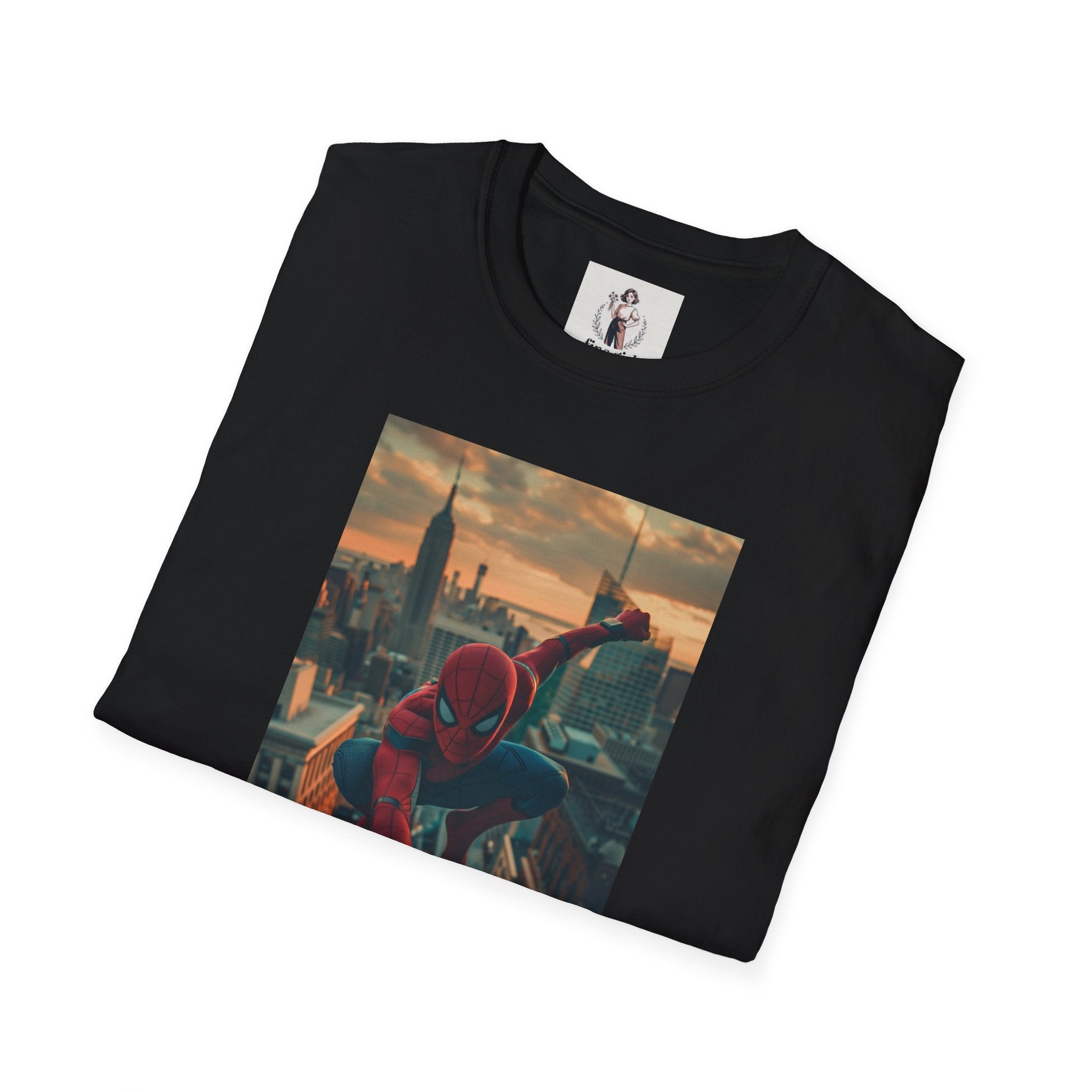 Spiderman Superhero Marvel Unisex Softstyle T-Shirt, Comic Book Tee, Geeky Clothing, Cosplay Costume Top