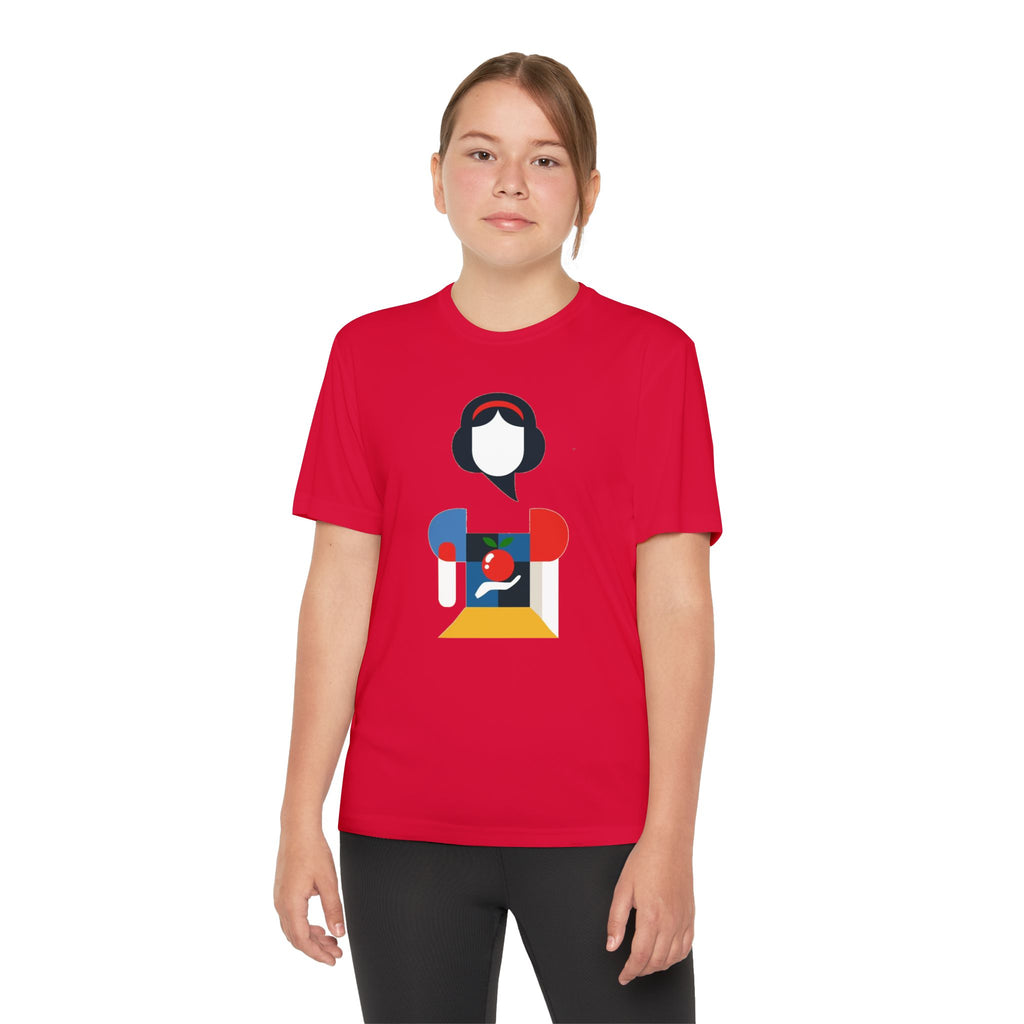 Snow White Youth T-Shirt Sports Graphic Tee, Cool Athletic Shirt for Kids, Perfect for Sports Events, Team Spirit