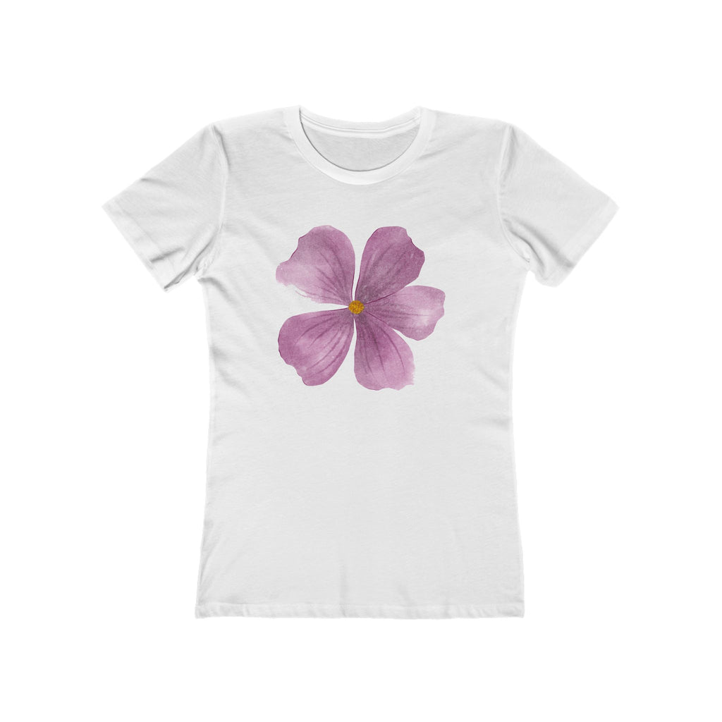 Flower Women's Tshirt, Floral Graphic Tee, Casual Top for Her, Spring Blossom Shirt, Botanical Print Blouse