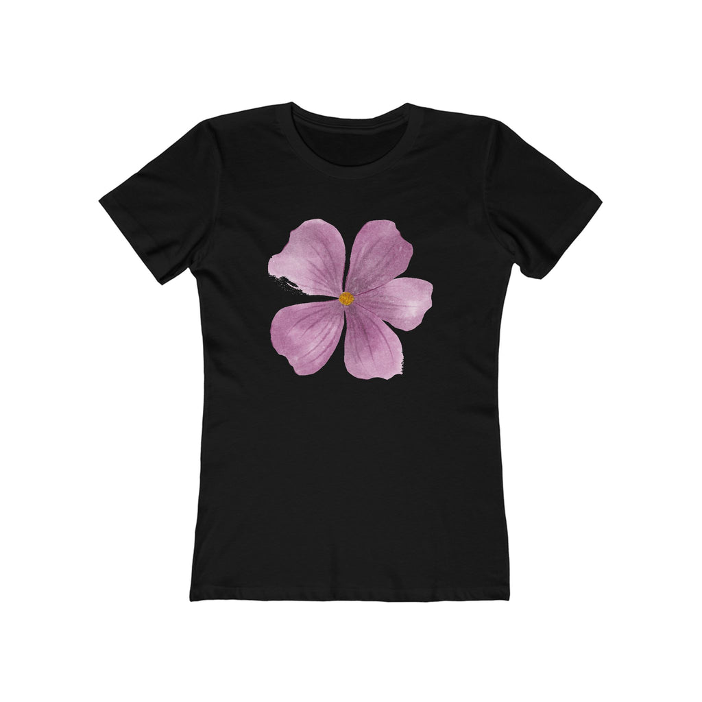 Flower Women's Tshirt, Floral Graphic Tee, Casual Top for Her, Spring Blossom Shirt, Botanical Print Blouse