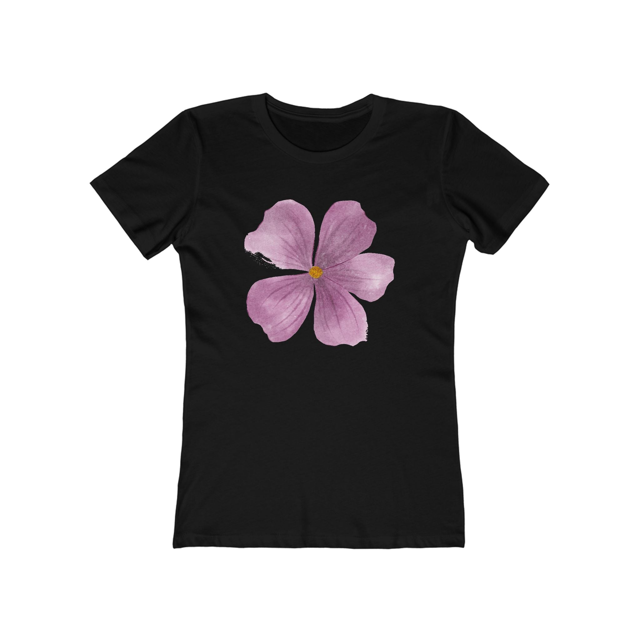 Flower Women's Tshirt, Floral Graphic Tee, Casual Top for Her, Spring Blossom Shirt, Botanical Print Blouse