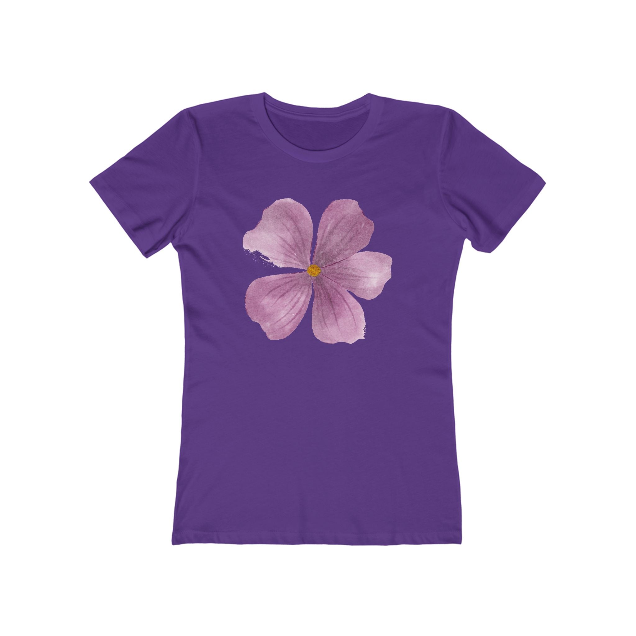 Flower Women's Tshirt, Floral Graphic Tee, Casual Top for Her, Spring Blossom Shirt, Botanical Print Blouse