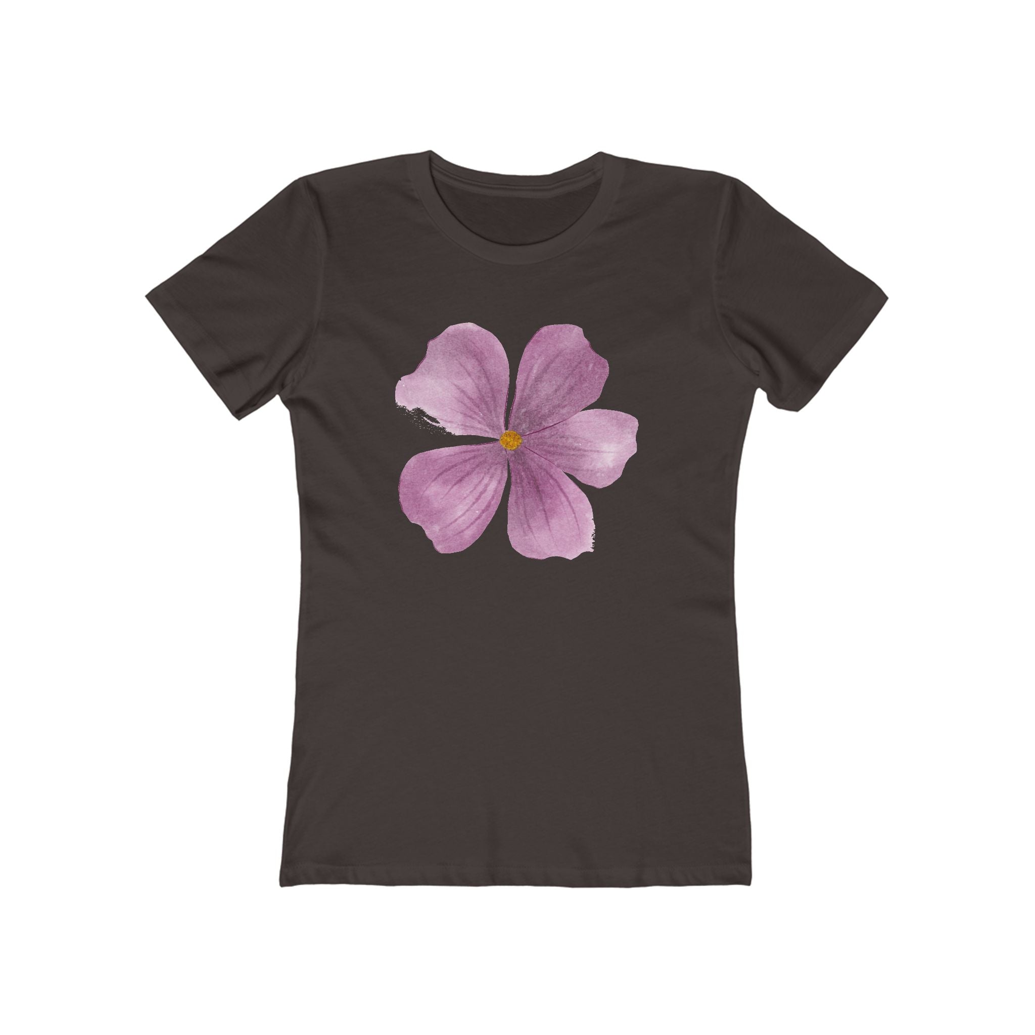 Flower Women's Tshirt, Floral Graphic Tee, Casual Top for Her, Spring Blossom Shirt, Botanical Print Blouse